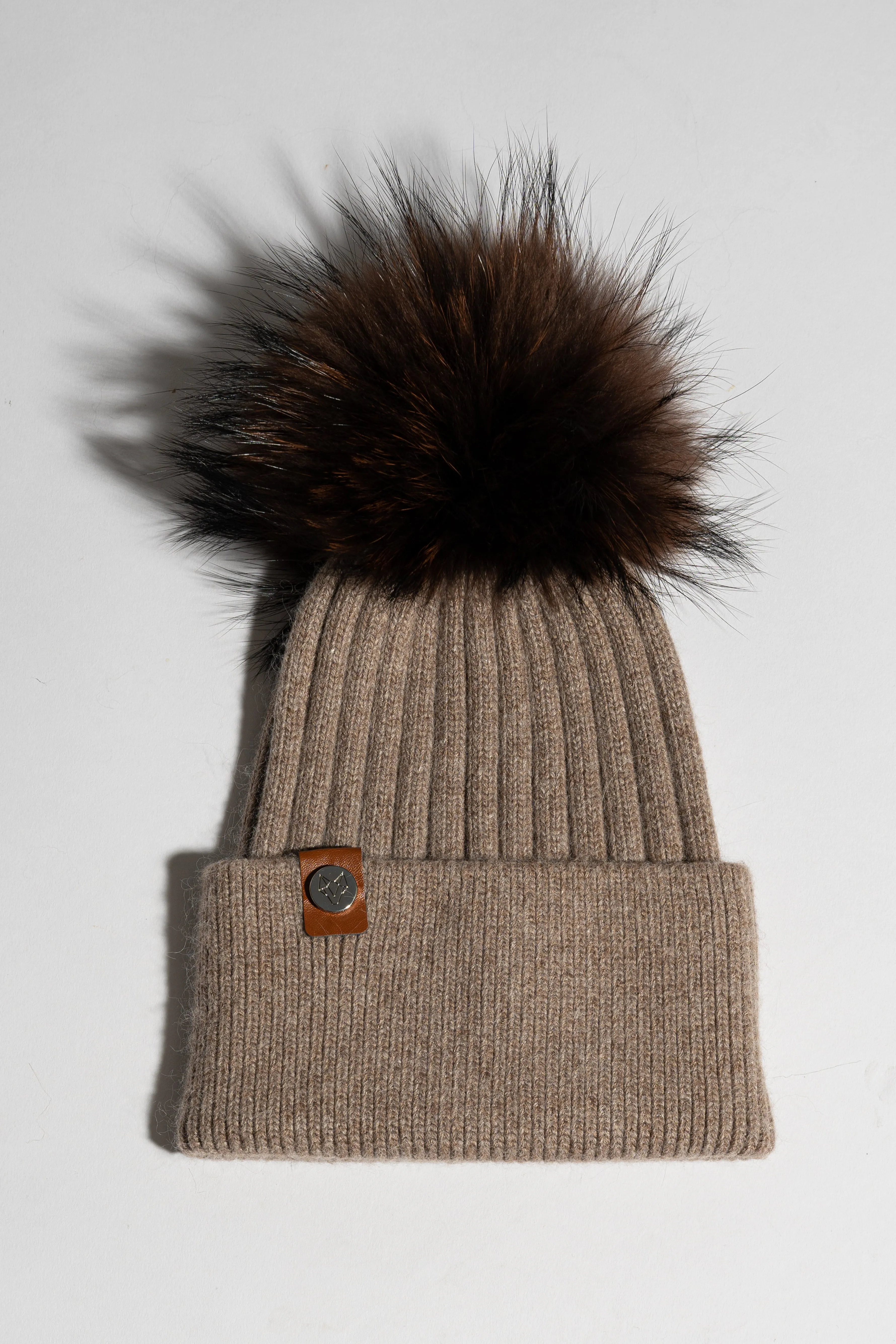 Harley Pom Pom Hat - Taupe