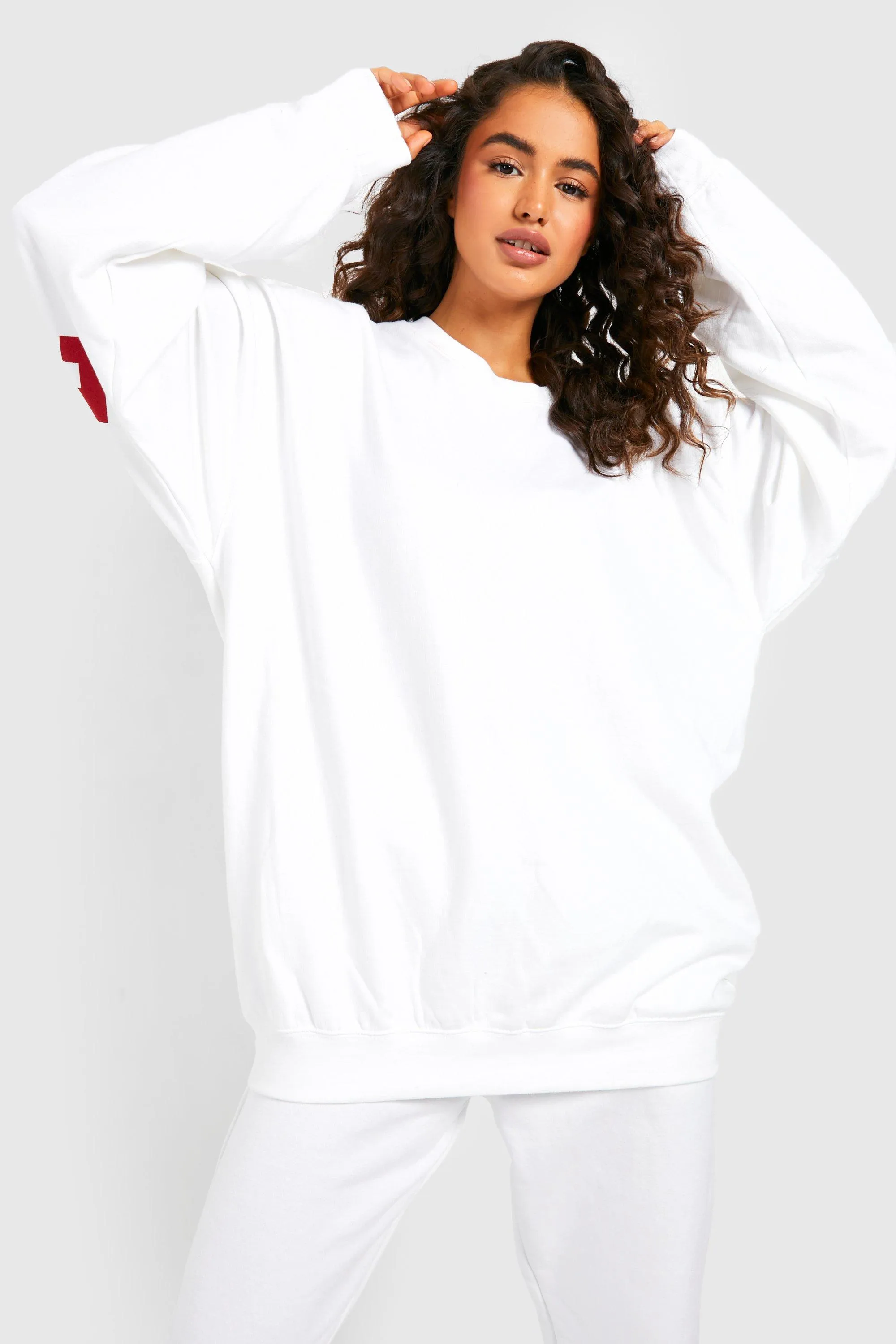 Hoodies & Sweatshirts | Kiss Me Under The Mistletoe Slogan Christmas Sweater | boohoo