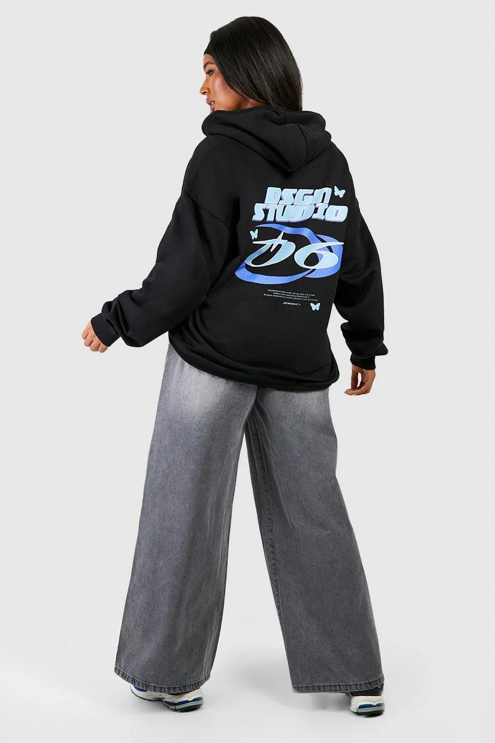 Hoodies & Sweatshirts | Plus Oversized Dsgn Studio Back Print Hoodie | boohoo