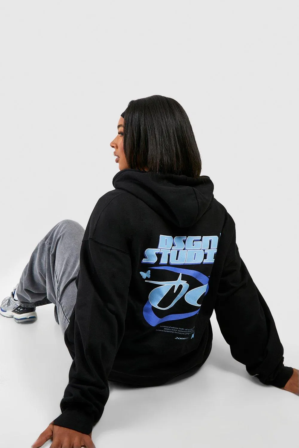 Hoodies & Sweatshirts | Plus Oversized Dsgn Studio Back Print Hoodie | boohoo