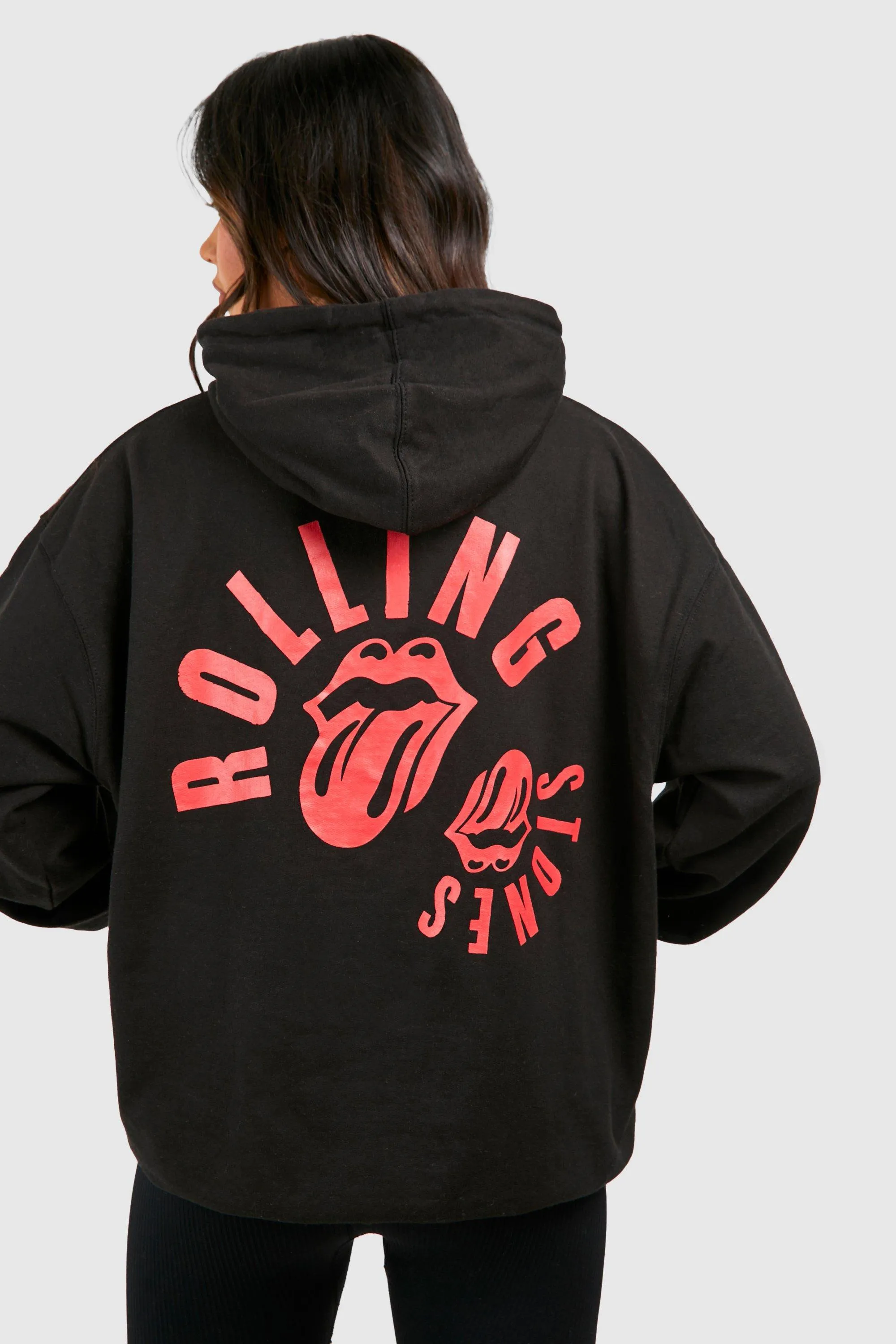 Hoodies & Sweatshirts | Rolling Stones Licence Back Print Oversized Hoodie | boohoo