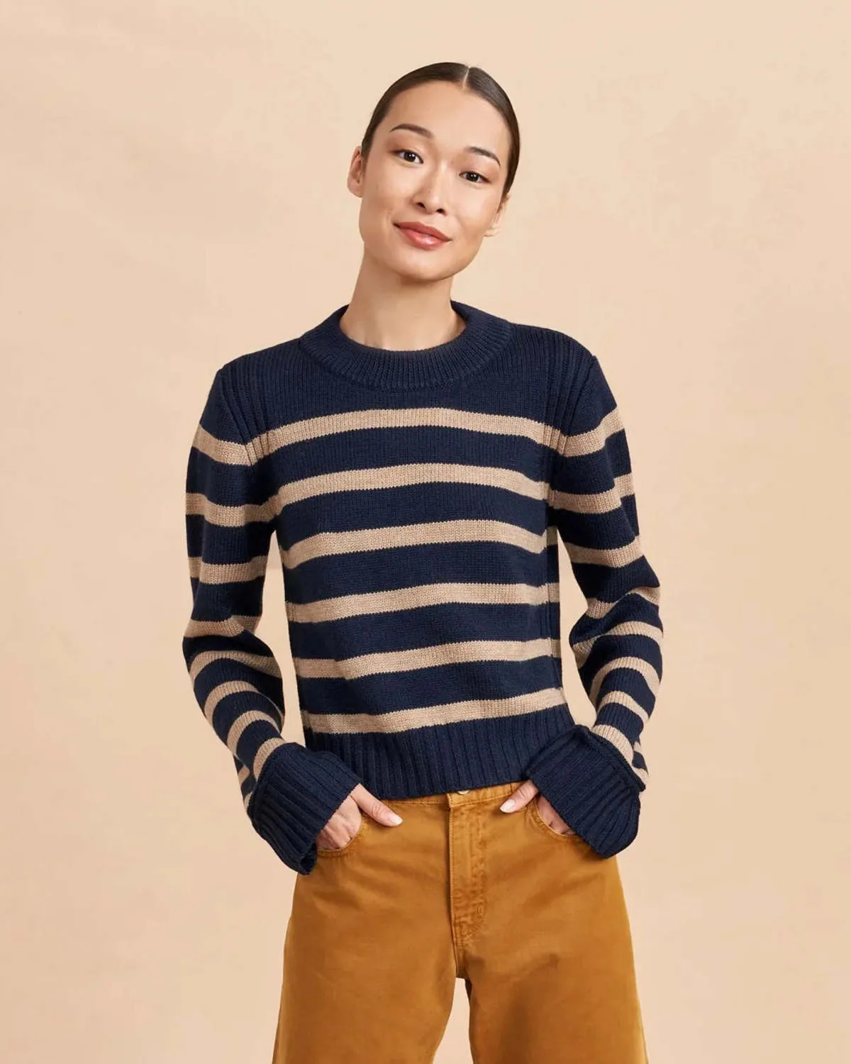 Jack Sweater - Navy/Camel