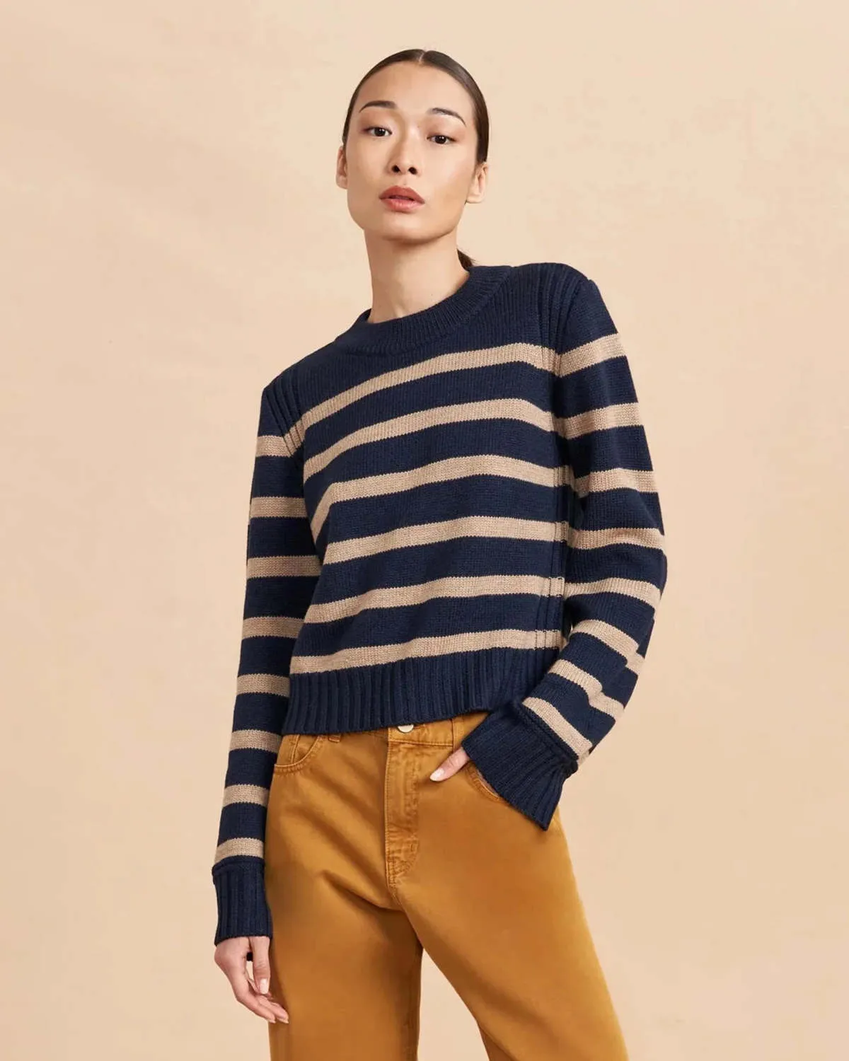 Jack Sweater - Navy/Camel