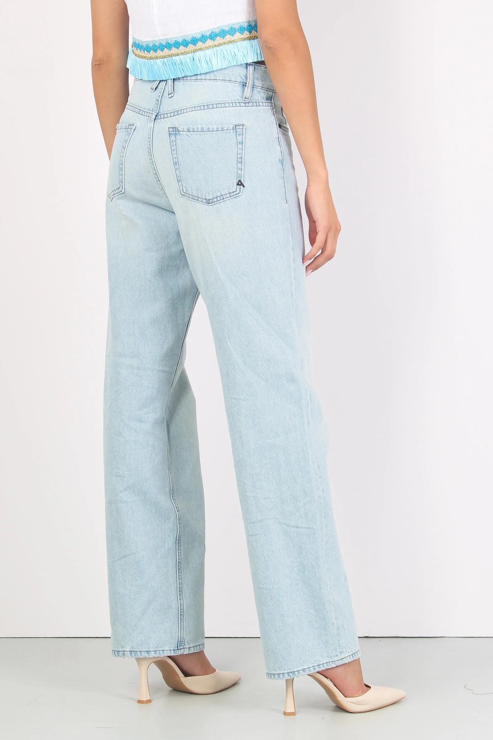 Jeans Vita Bassa Mila Sky Blue