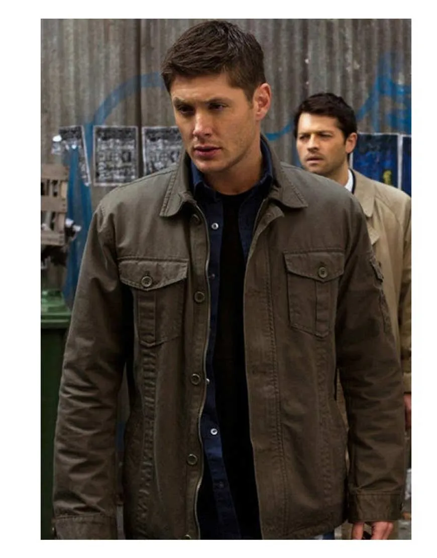 Jensen Ackles Supernatural Dean Winchester Green Jacket - UJackets