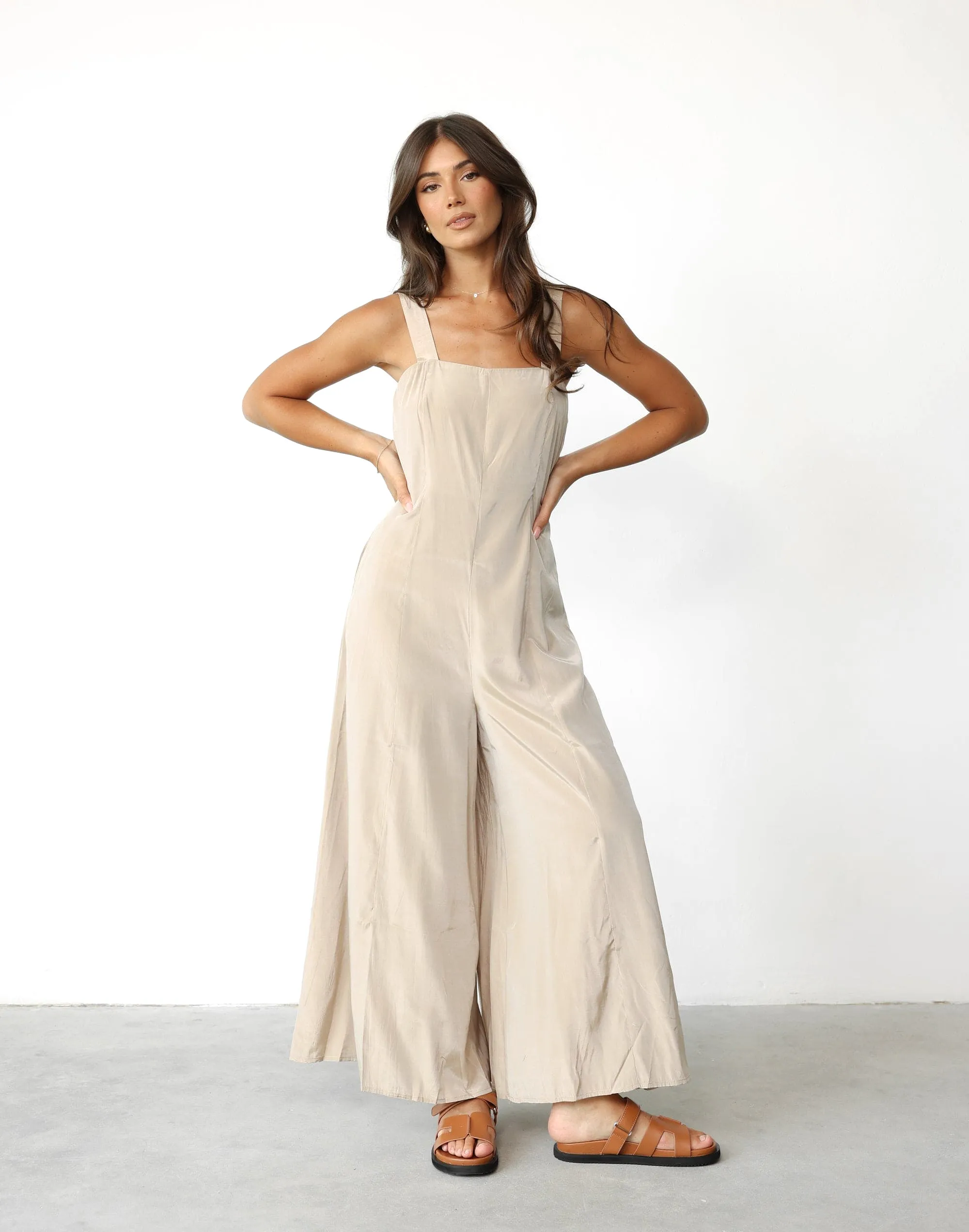 Jodi Jumpsuit (Beige)