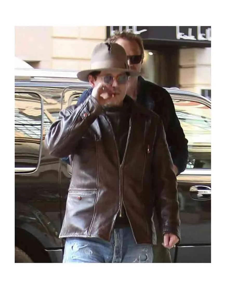 Johnny Depp Charles Mortdecai Leather Jacket - UJackets