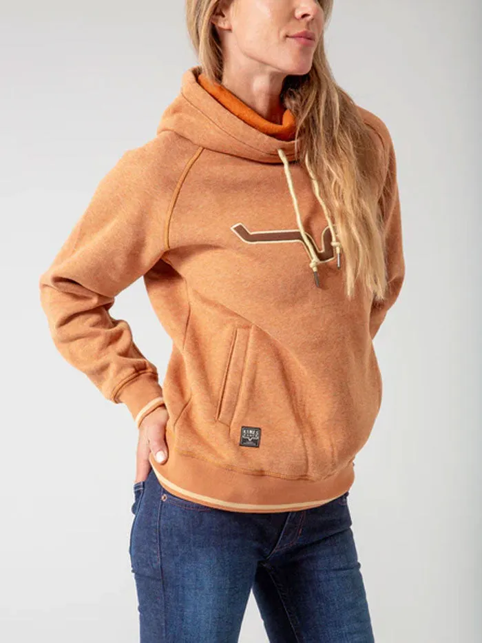 Kimes Ranch TWO SCOOPS Womens Fleece Hoodie Rusty Heather