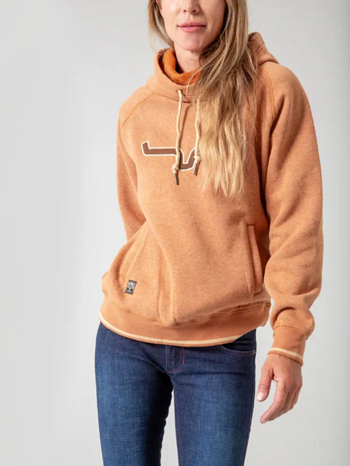 Kimes Ranch TWO SCOOPS Womens Fleece Hoodie Rusty Heather