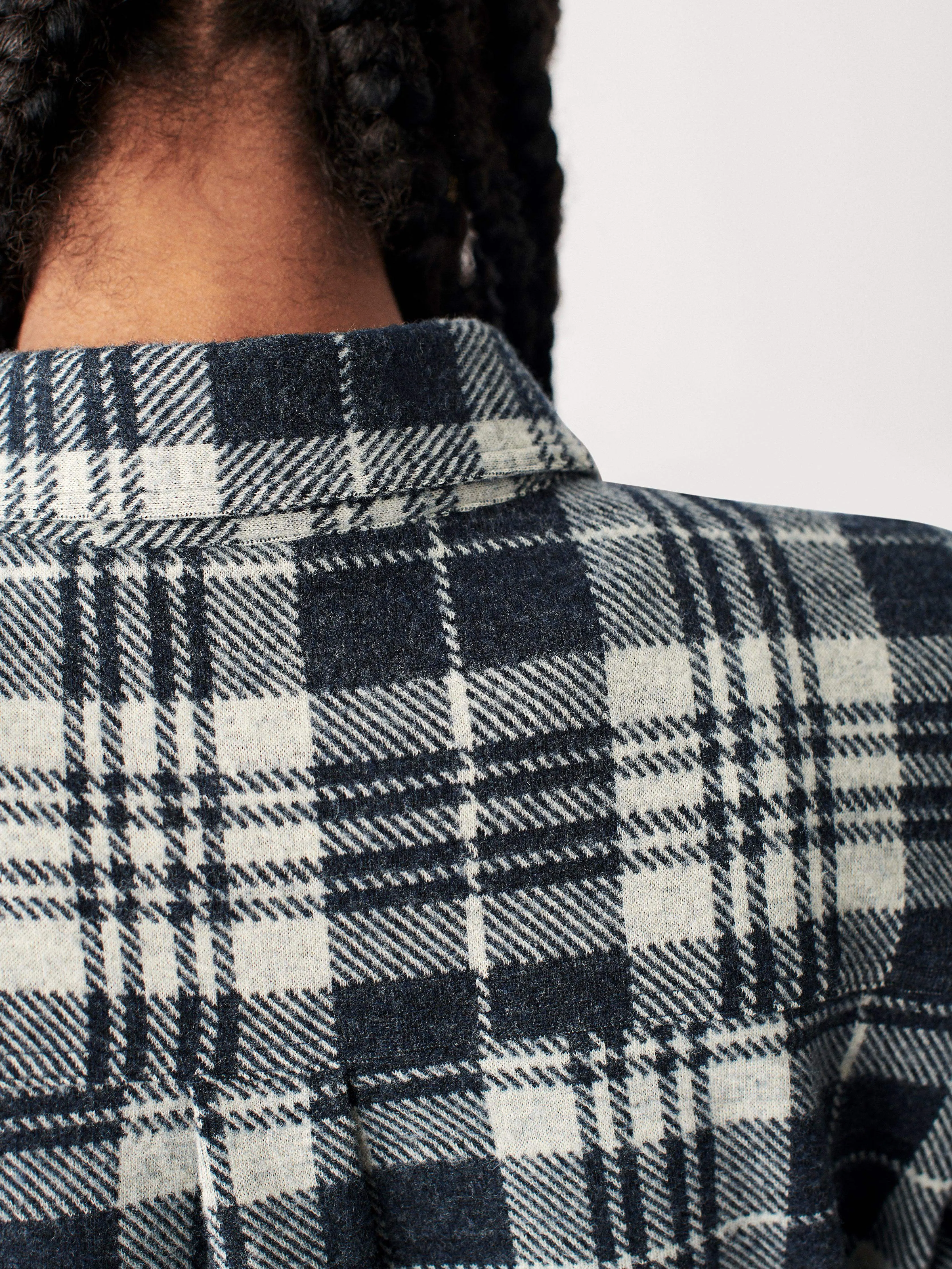 Legend Sweater Shirt - Navy Plaid