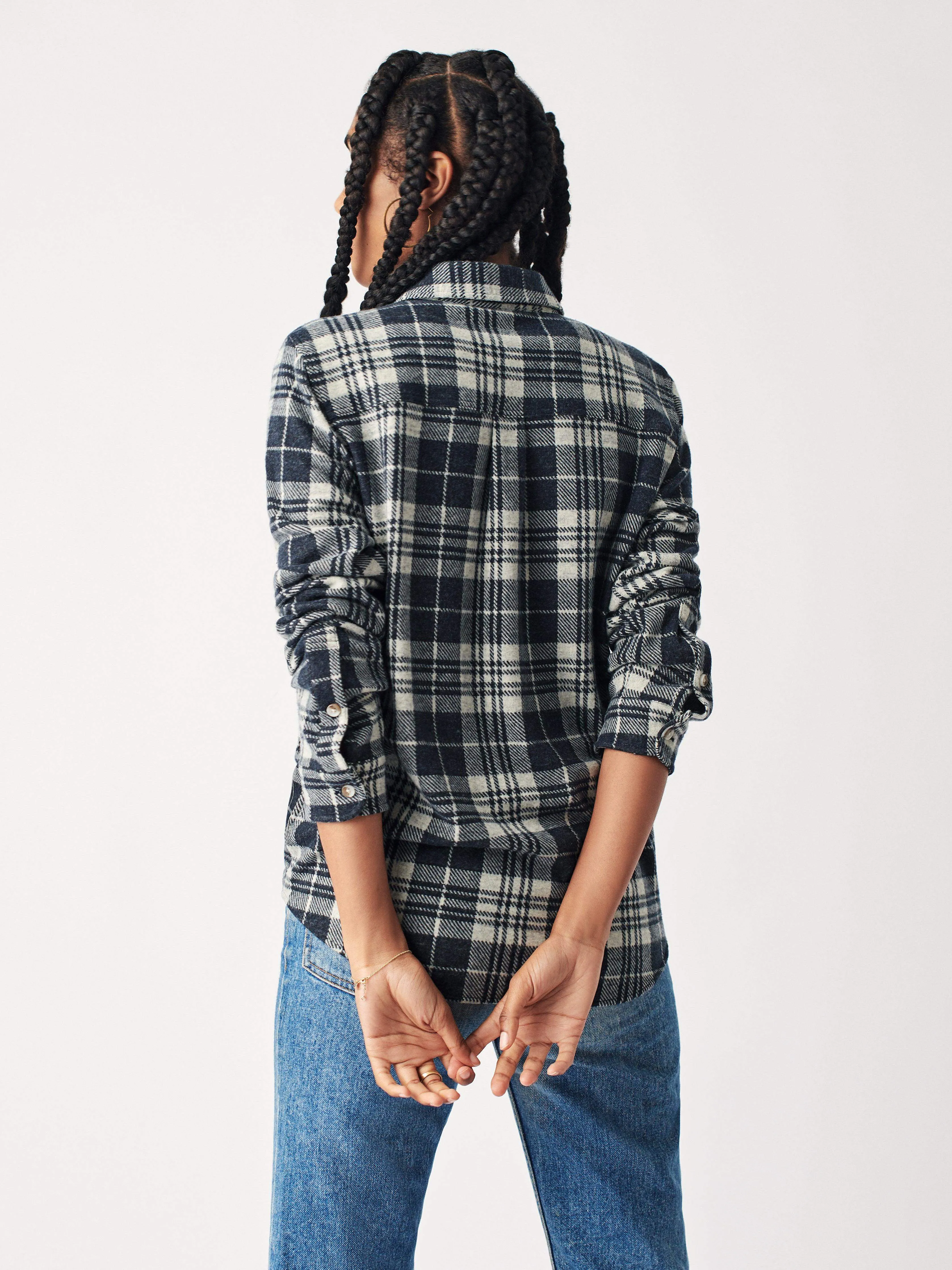 Legend Sweater Shirt - Navy Plaid