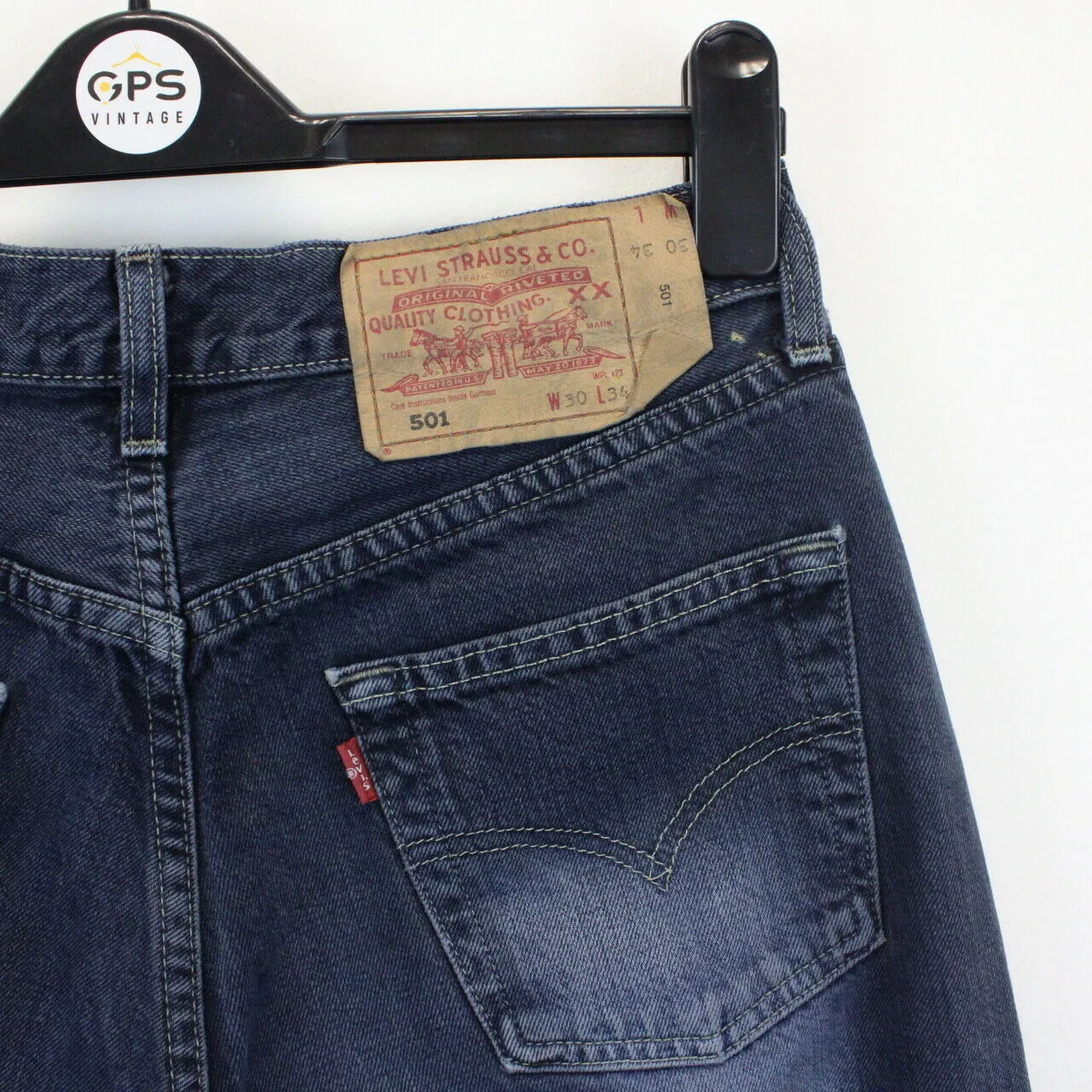 LEVIS 501 Jeans Black Charcoal | W30 L34