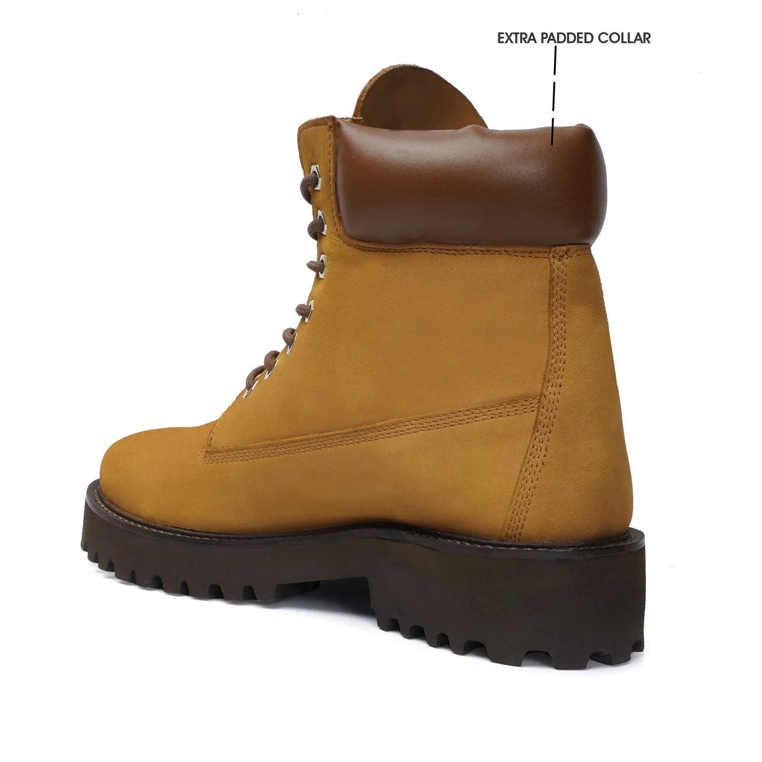 Light-Weight Mustard-tan Chunky Boot