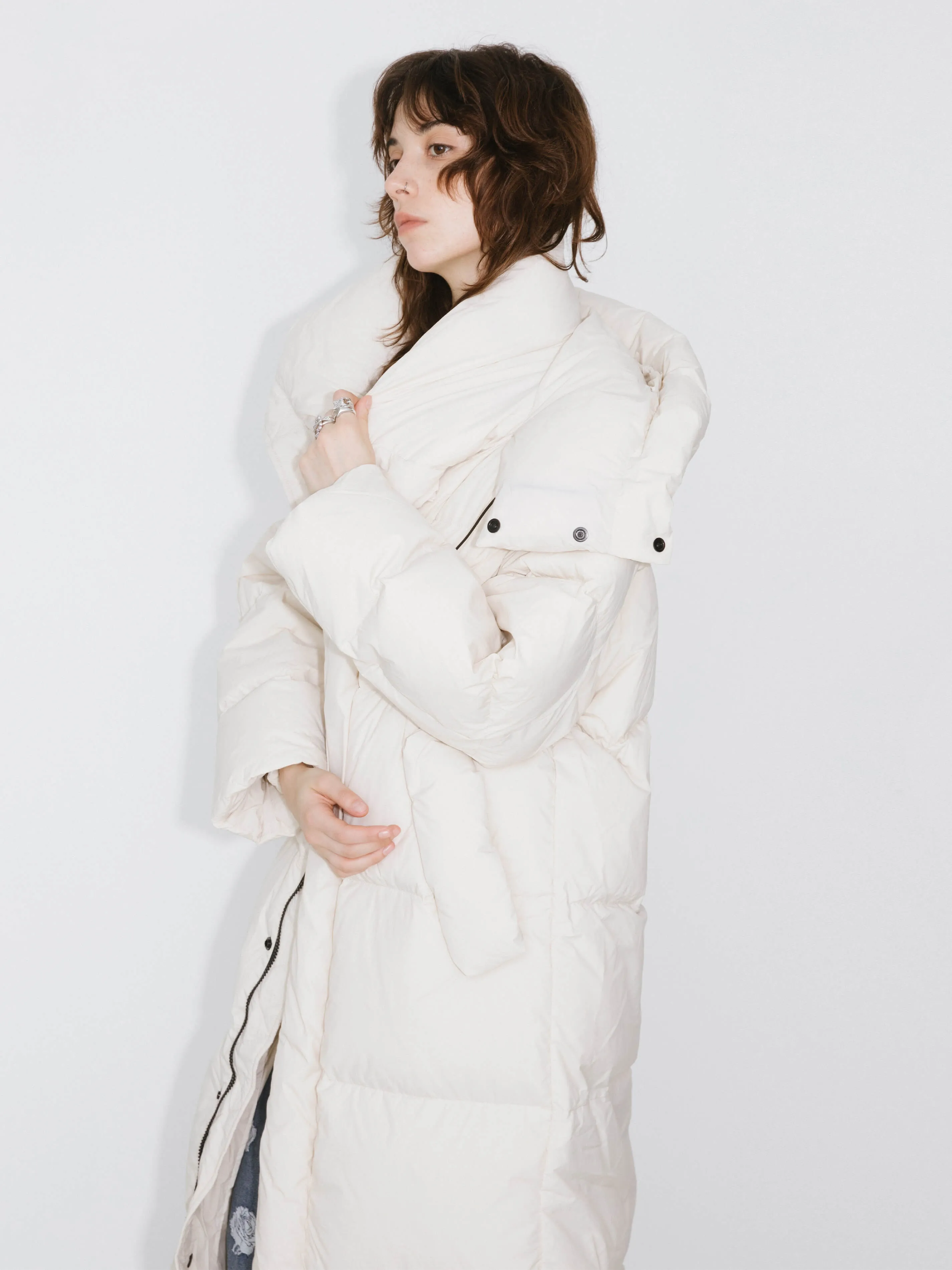 Long A-line Down Coat