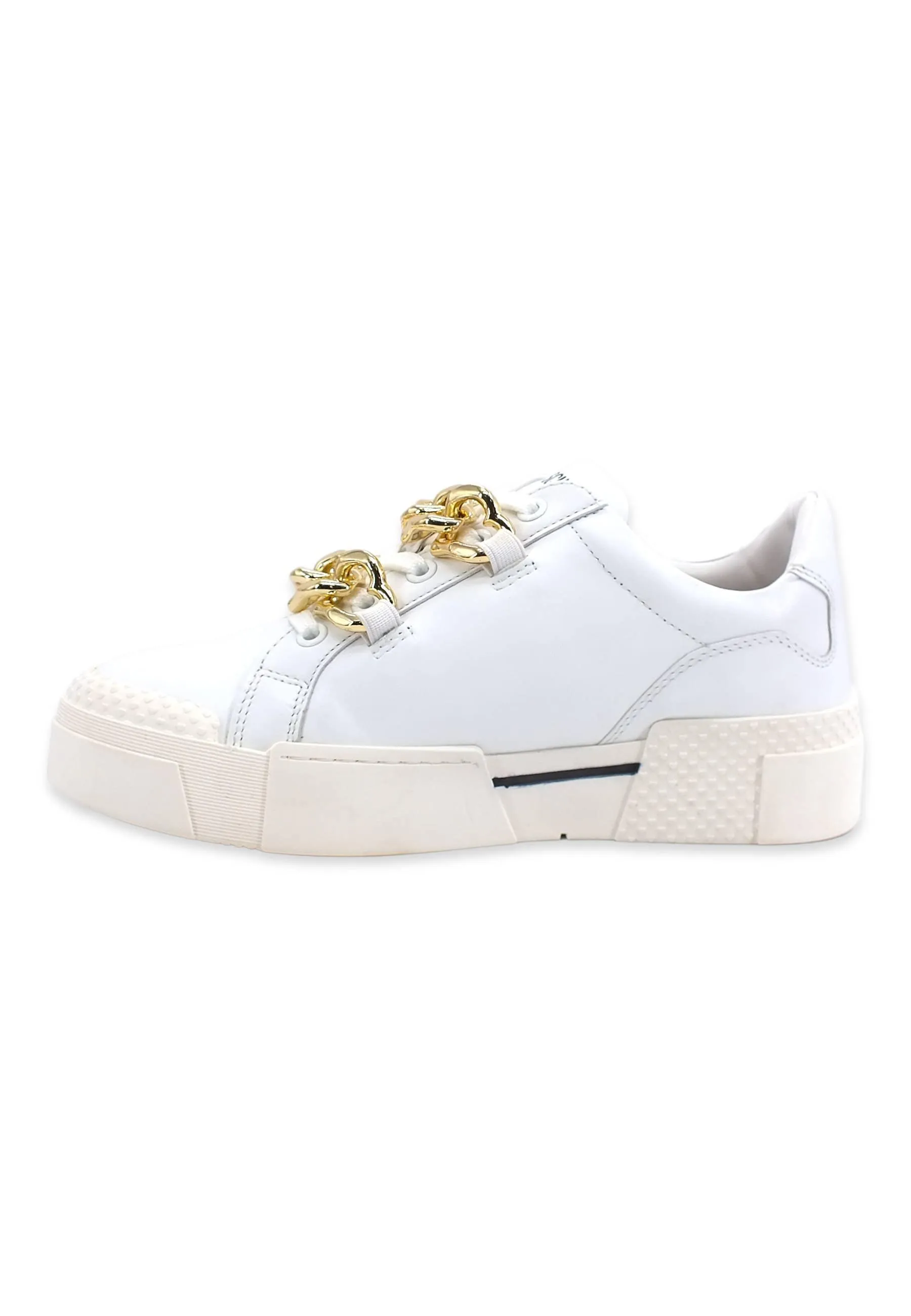 LOVE MOSCHINO Sneaker Catene Gold Donna Bianco JA15795G0FIA0100