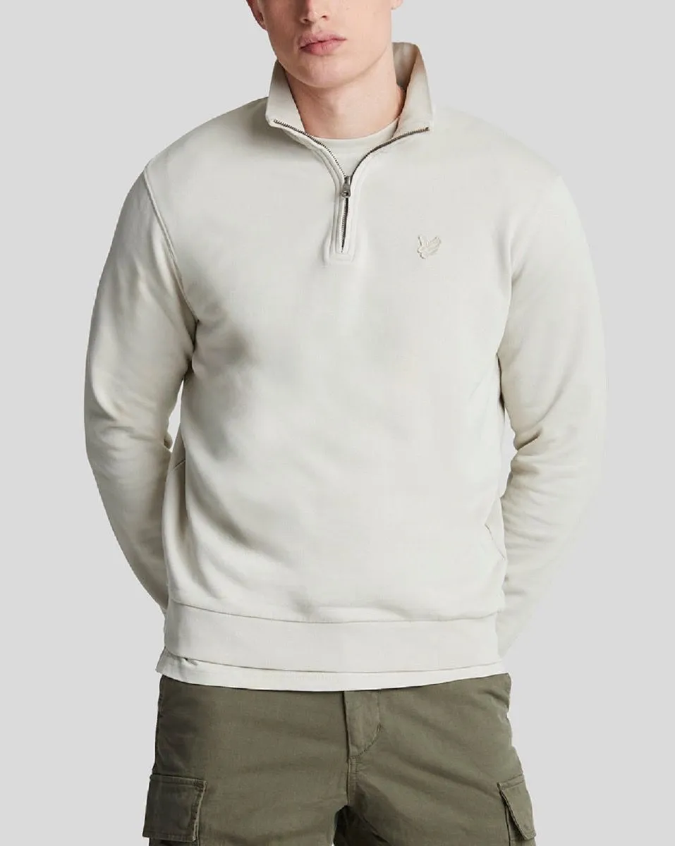 Lyle & Scott Quarter Zip Sweatshirt Jumper Cove