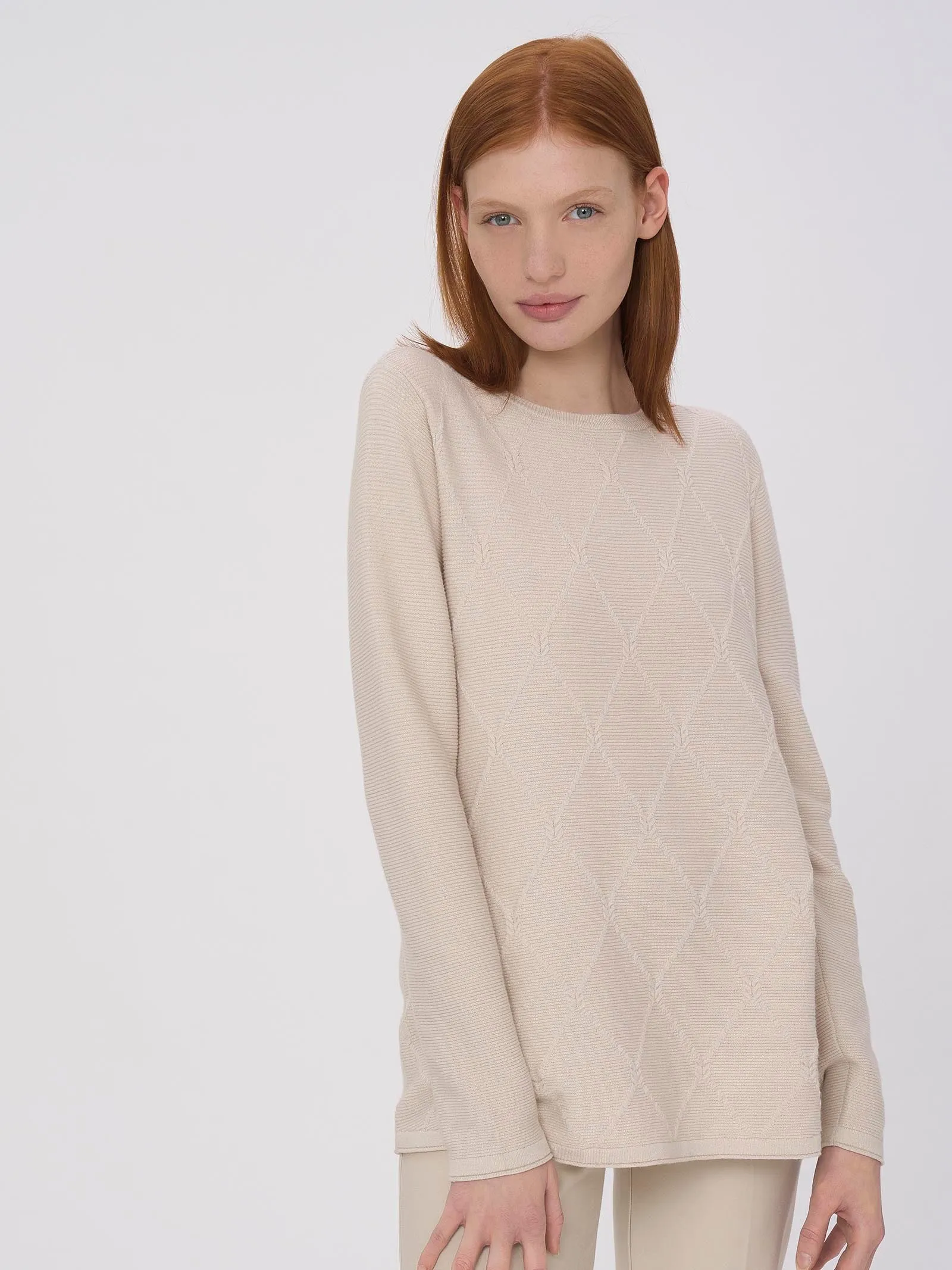 Maglia girocollo in filato Super Soft  - Nugget