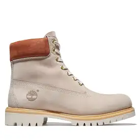 Mens 6-Inch Premium Waterproof Boot - Light Beige