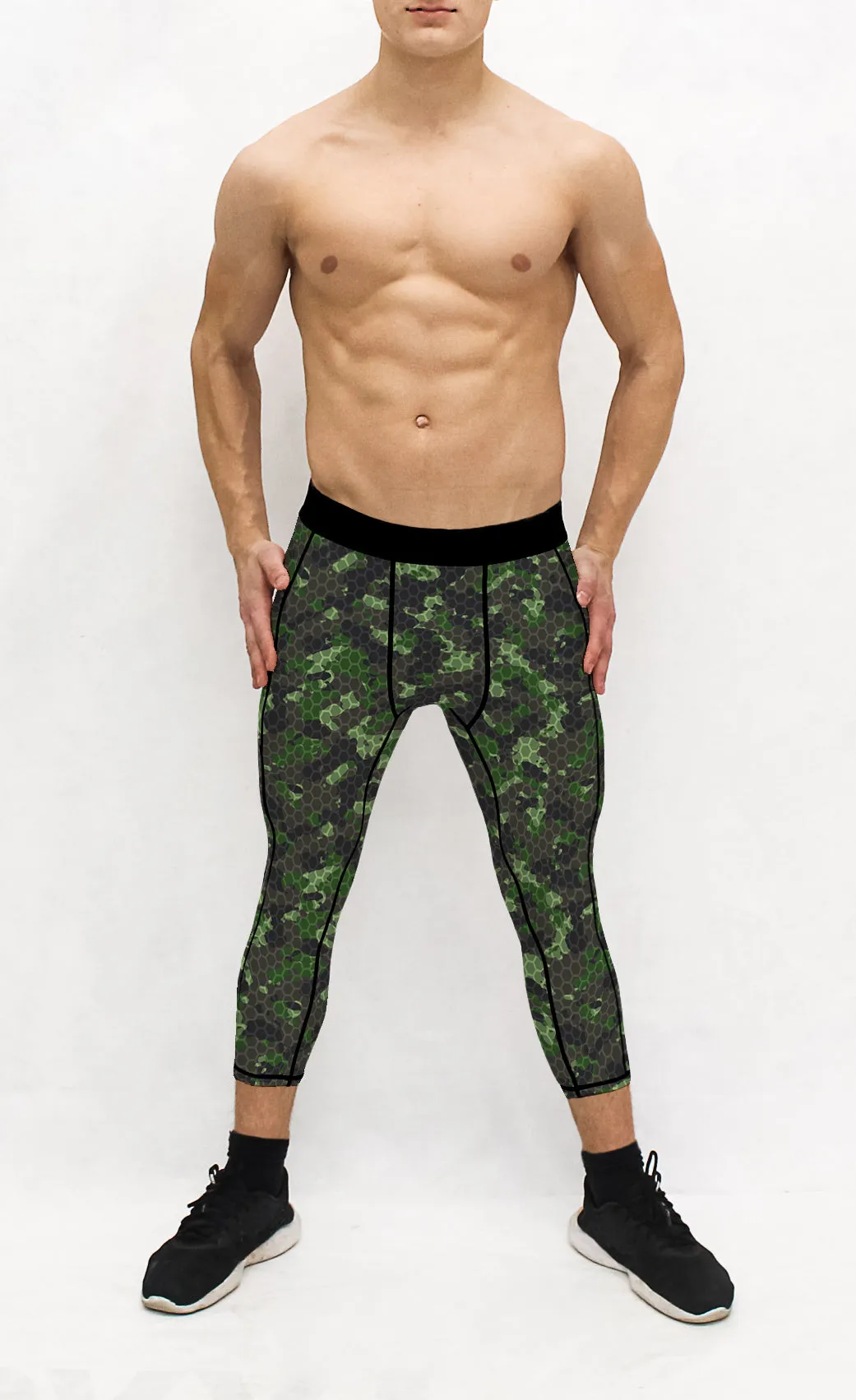 Men's Army Hex Camo Tights