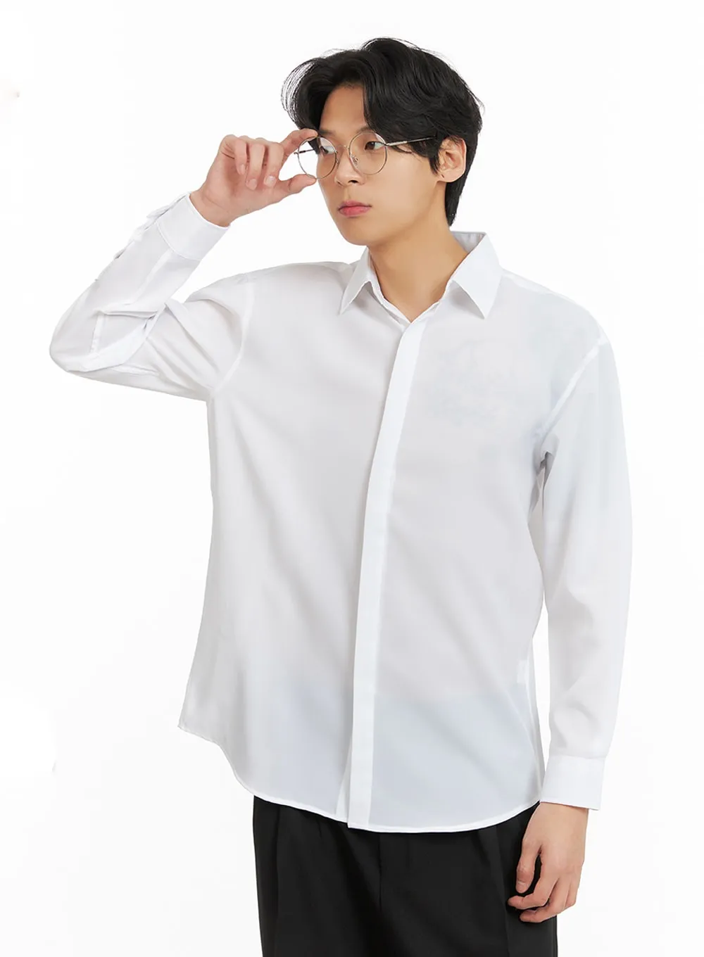 Men's Buttoned Collar Shirt IA402