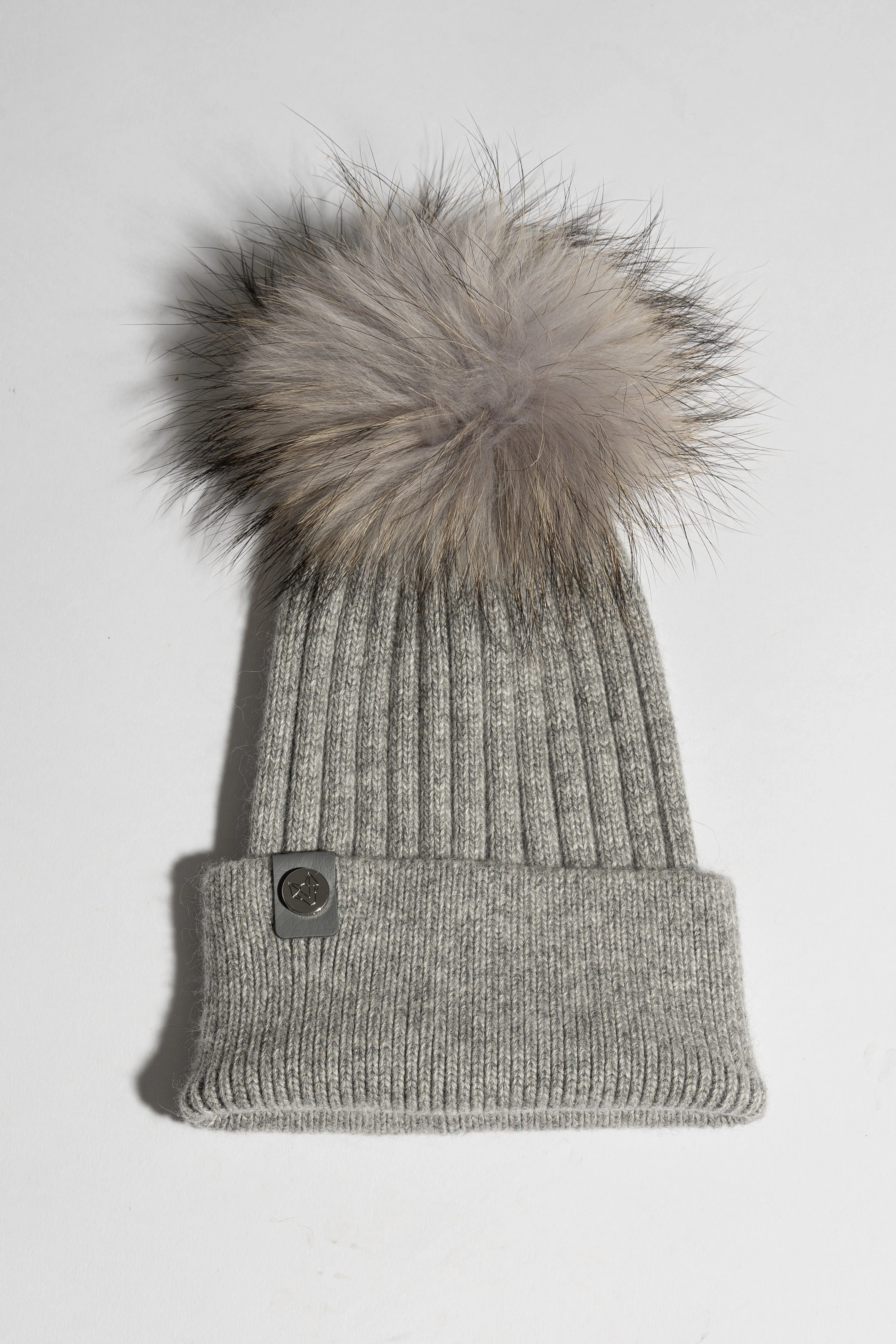 Mens Harley Pom Pom Hat - Grey