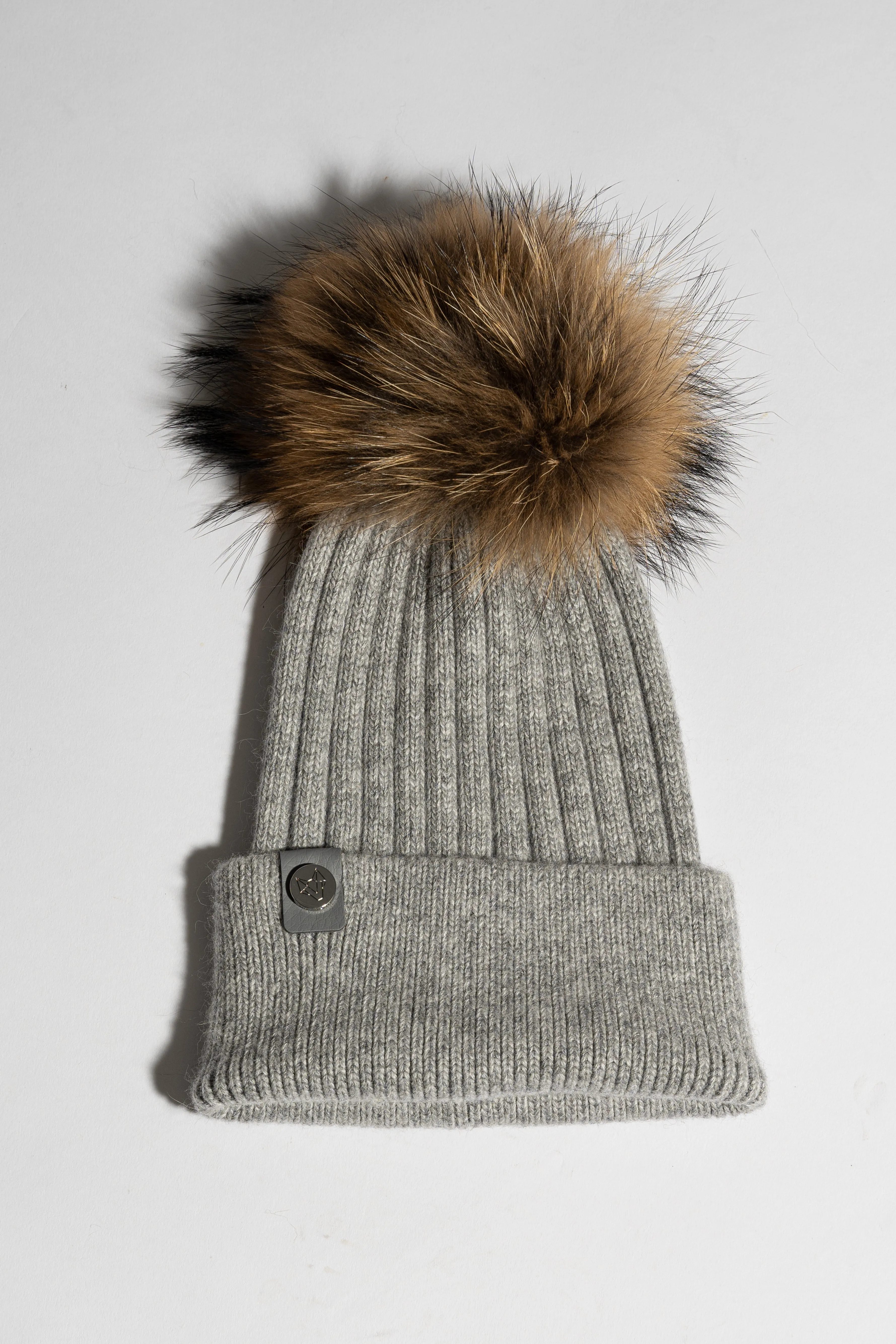 Mens Harley Pom Pom Hat - Grey