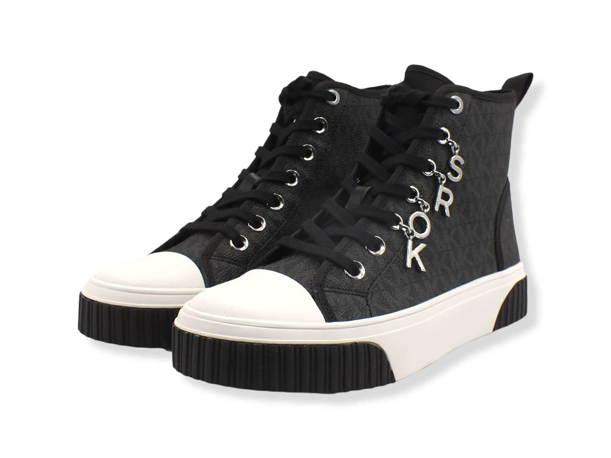 MICHAEL KORS Gertie Hi Top Semi Lux Sneaker Donna Black 43R2GTFE6B