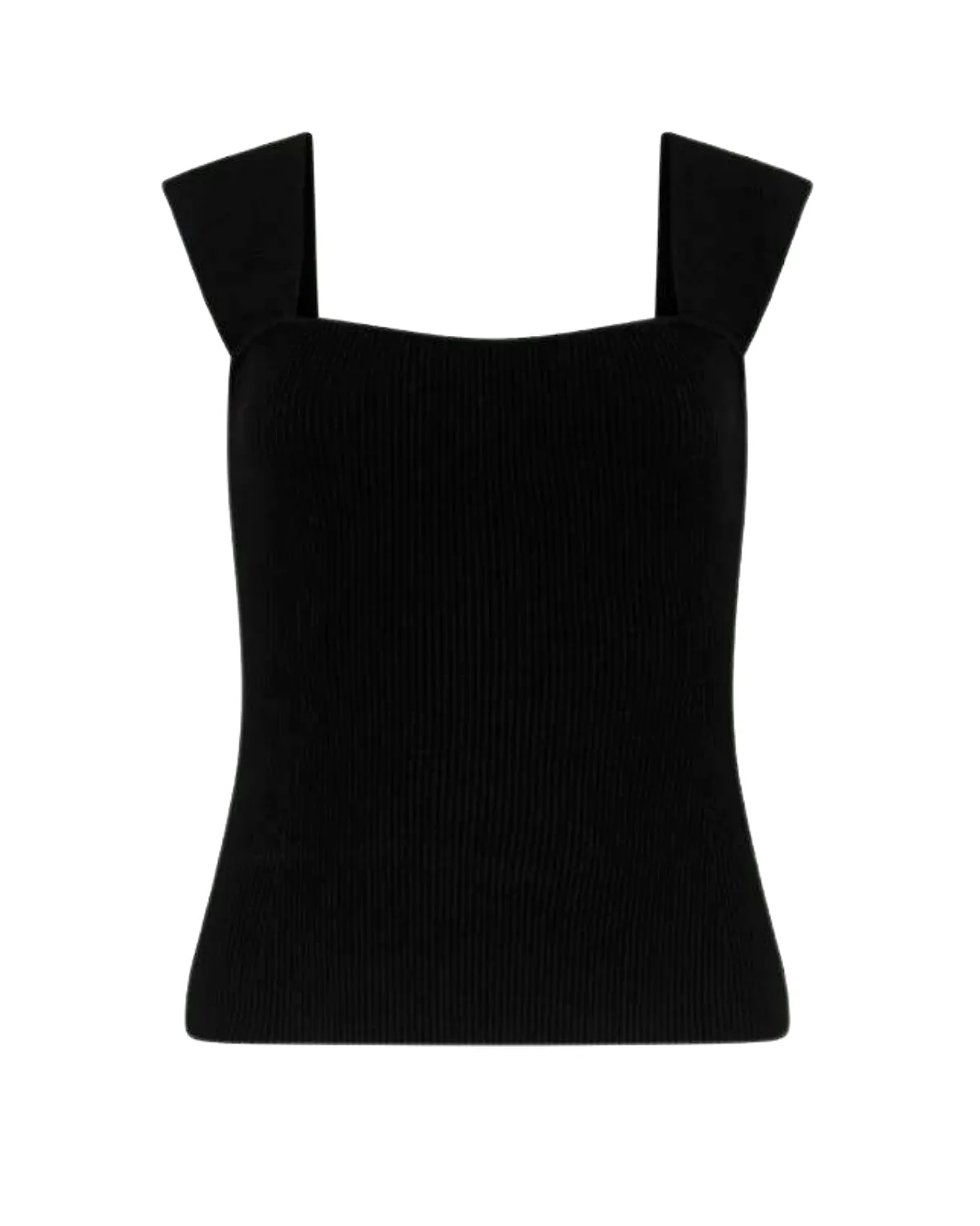 Mosella Compact Cap Sleeve Knit (Black)