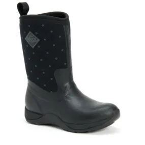 Muck Boots Arctic Weekend Womens Insulated Waterproof Slip Resistant Winter Boots in Black Quilt