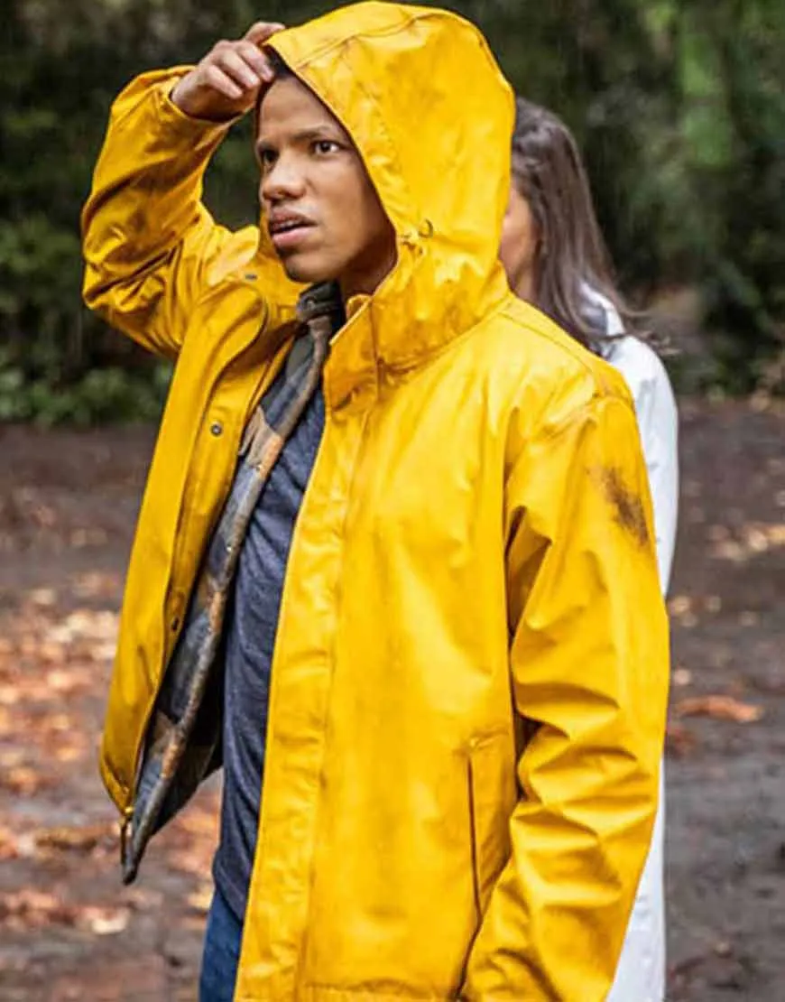 Nancy Drew Tunji Kasim Yellow Jacket | Ned Nickerson Hooded Jacket