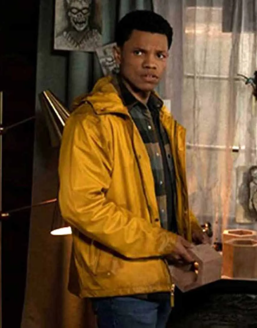 Nancy Drew Tunji Kasim Yellow Jacket | Ned Nickerson Hooded Jacket