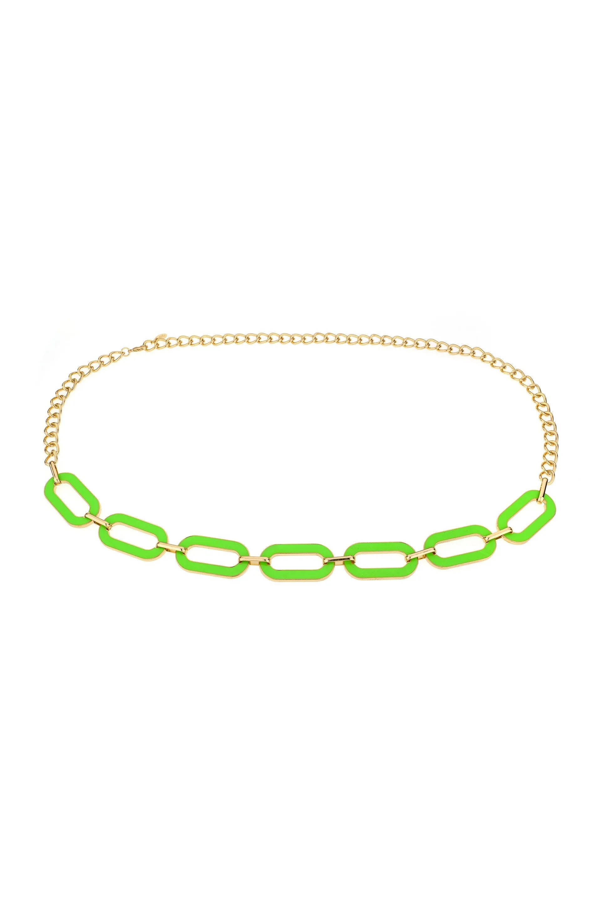 Neon Green Link Belt