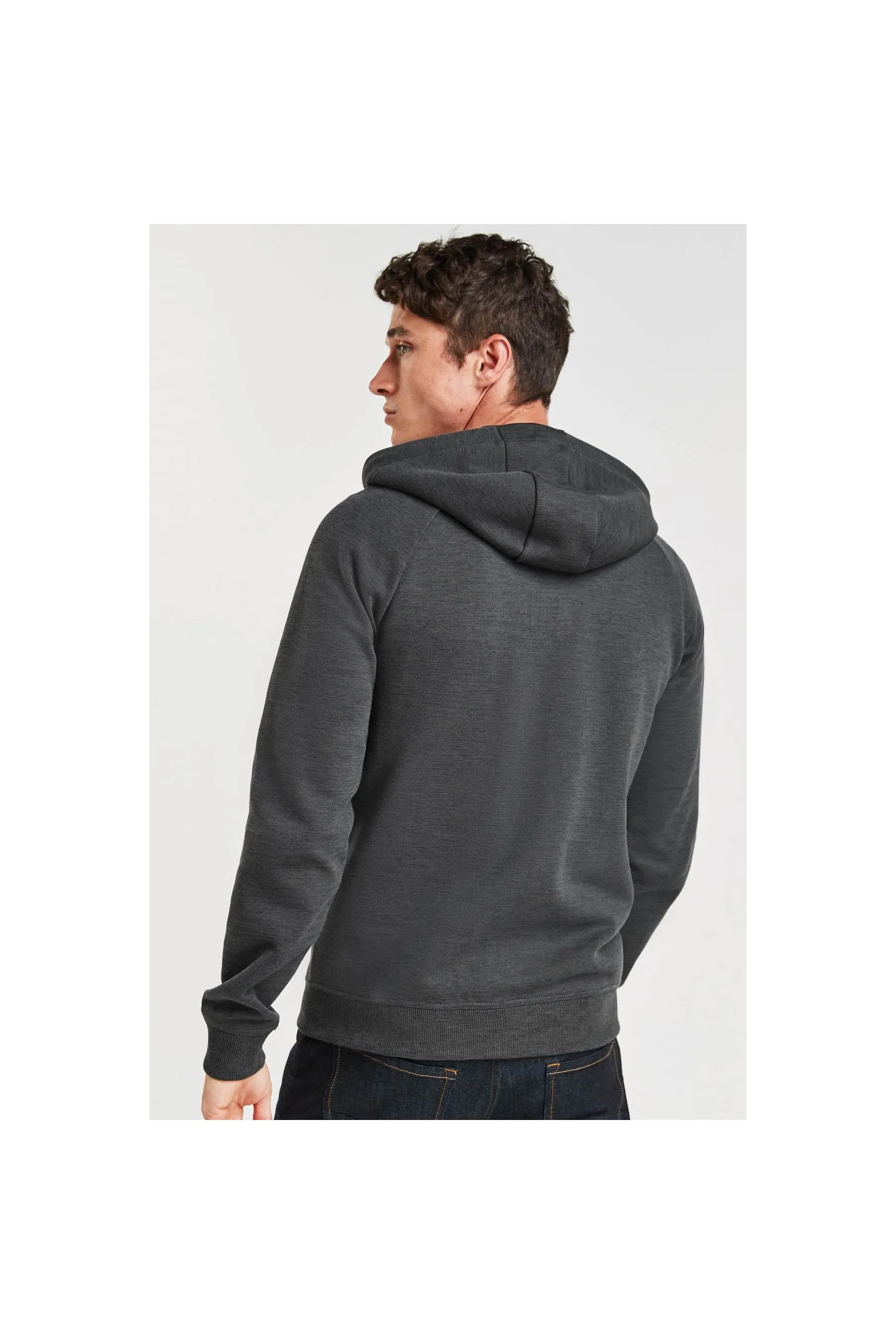 NEXT active-zip-through-hoodie-nxt-859587-charcoalgrey White Men Hoodies