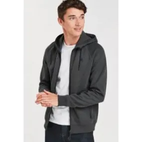 NEXT active-zip-through-hoodie-nxt-859587-charcoalgrey White Men Hoodies