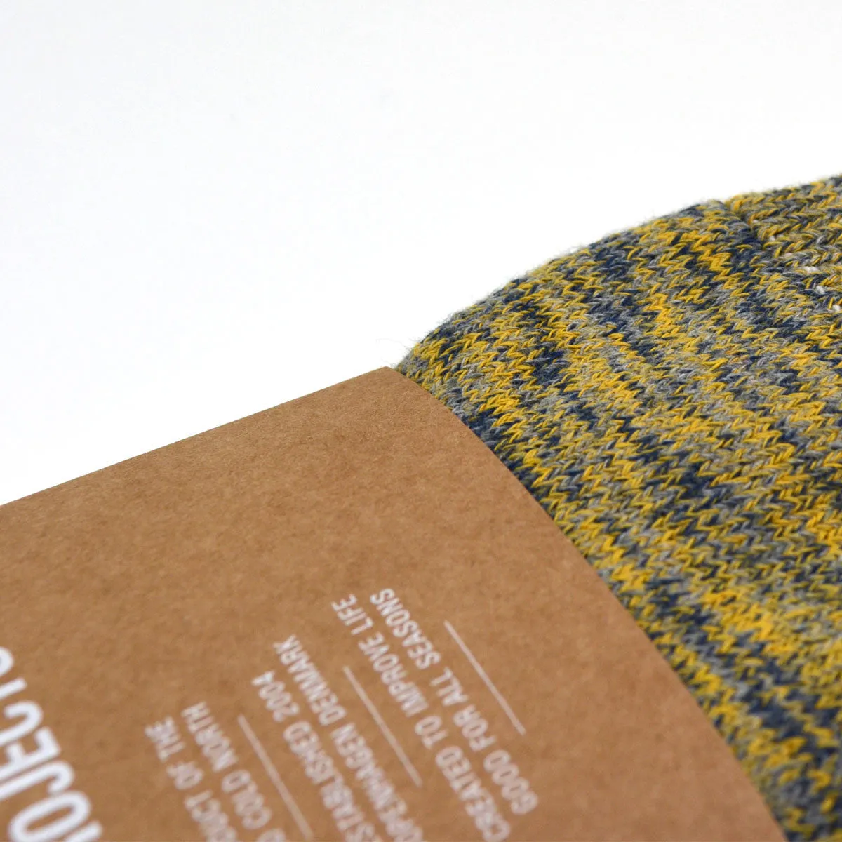 Norse Projects - Bjarki Blend Socks - Mustard Yellow