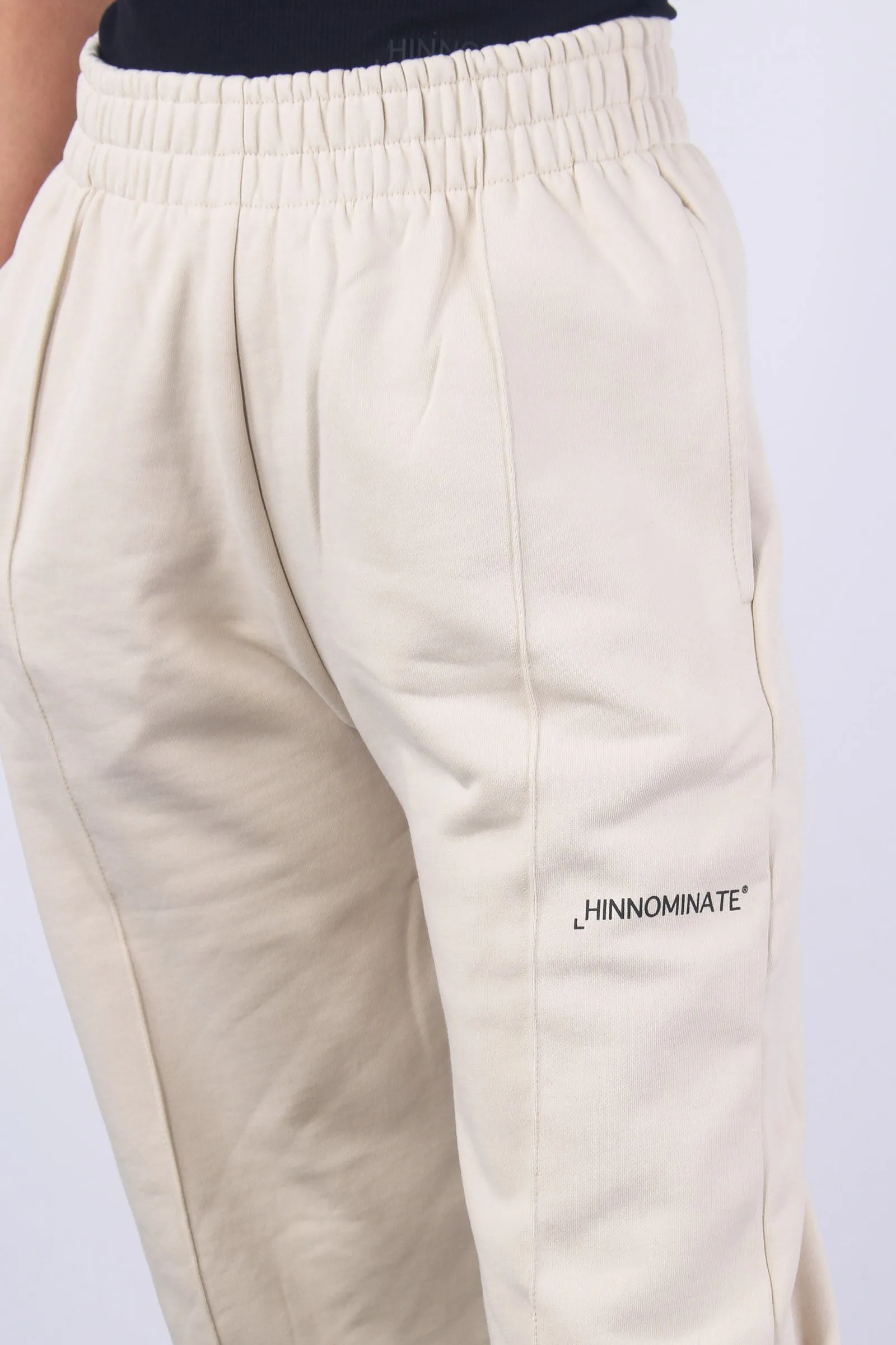 Pantalone Felpa Nervature Beige Sand