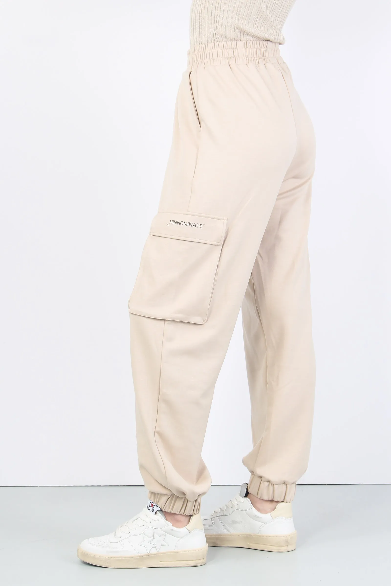 Pantalone Tasconato Modal Beige Sand