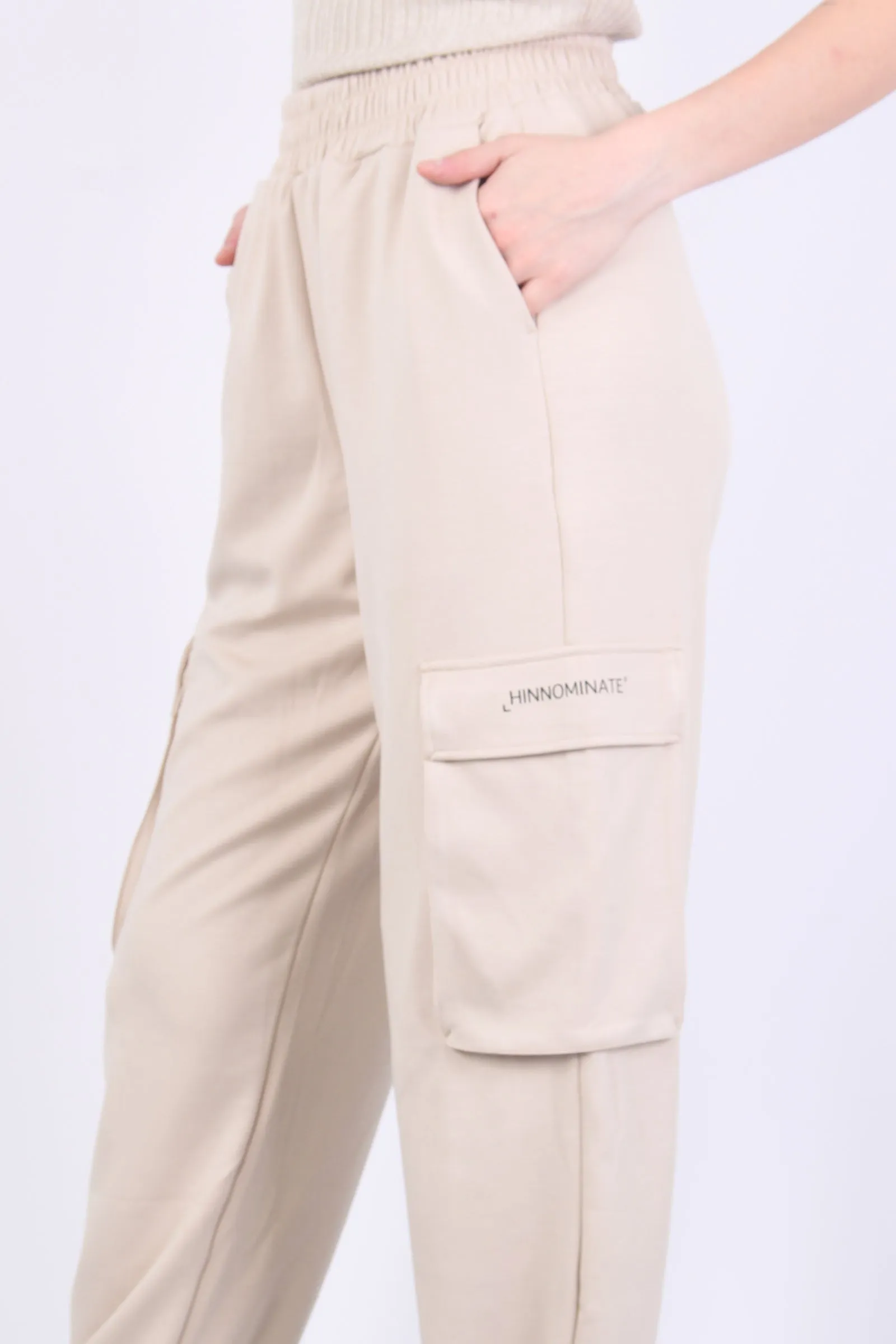 Pantalone Tasconato Modal Beige Sand