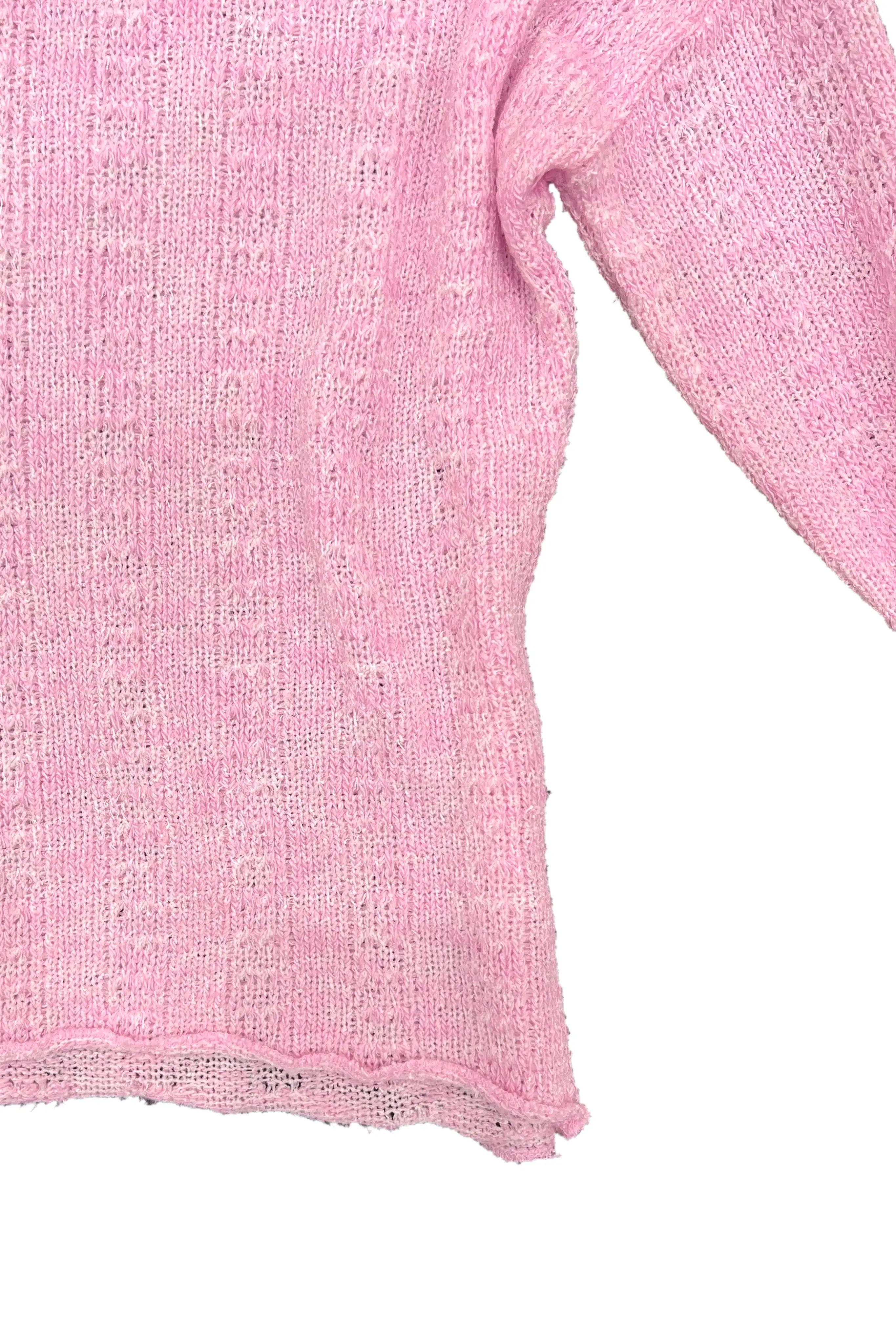 Pink Knit Long Sleeve Tee