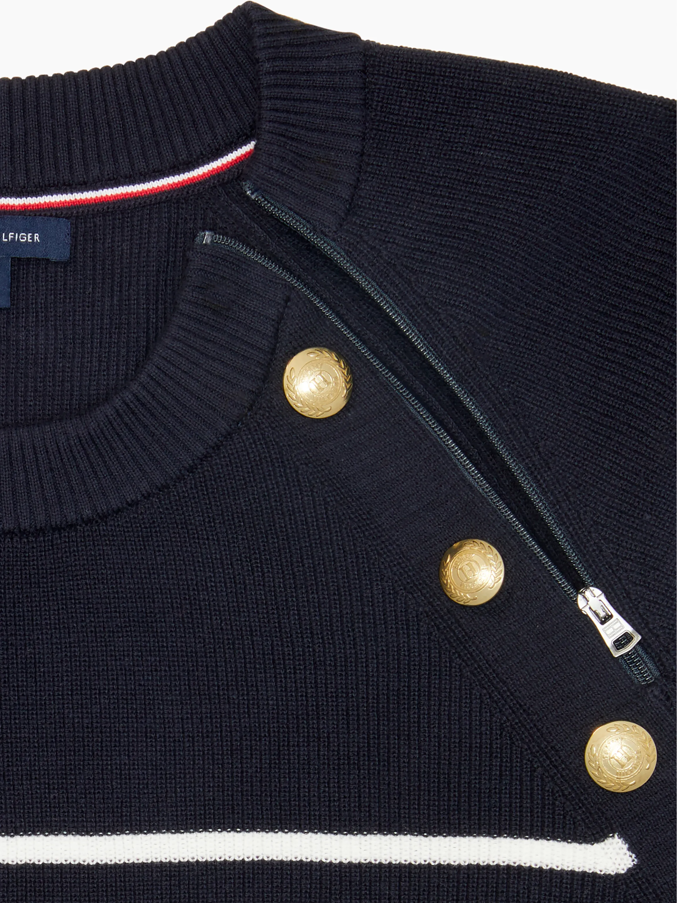 Port Access Stripe Crewneck | Adaptive Sweatshirts & Hoodies | Tommy Hilfiger