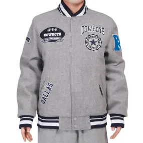 PRO STANDARD: Cowboys Varsity Crest Emblem Varsity Jacket