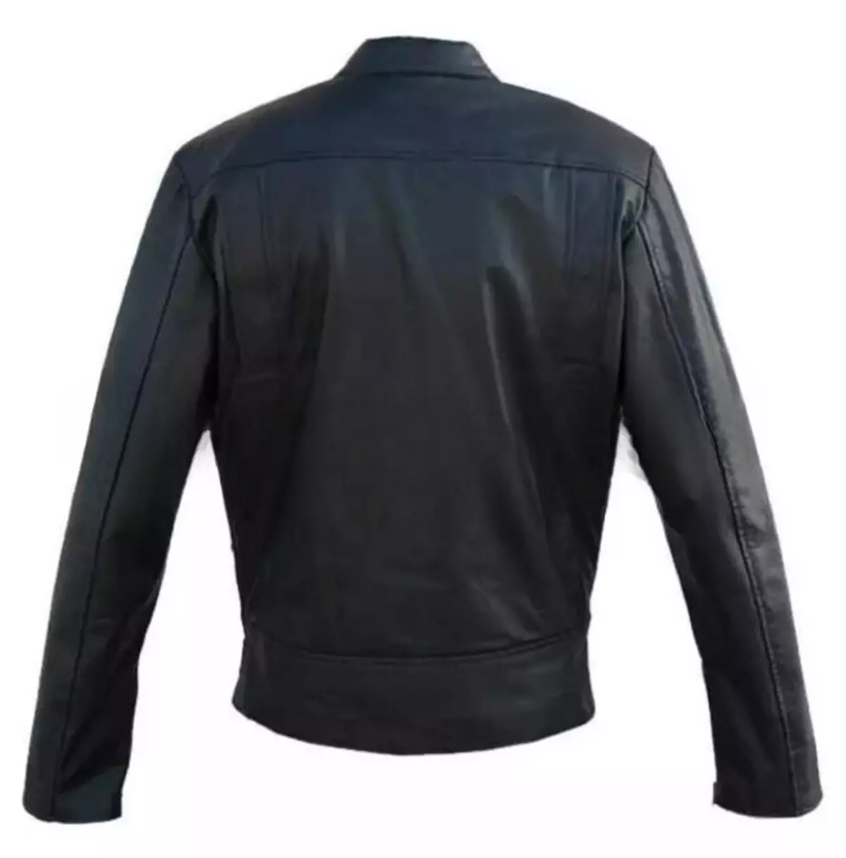 Punk Men's Double-closure Black Leather Jacket