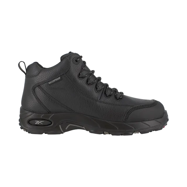 Reebok Work Mens Tiahawk Waterproof Comp Toe Hiker Work Boot (RB4555)- Black