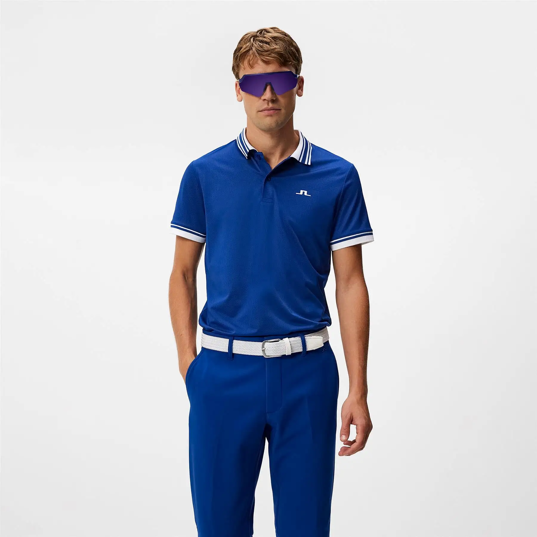 Reeve Tech Mesh Regular Fit Polo Sodalite Blue - W23