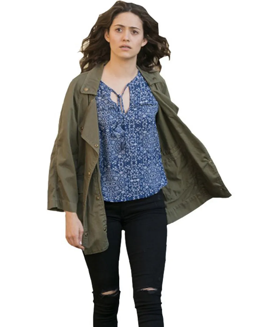 Shameless Emmy Rossum Brown Jacket