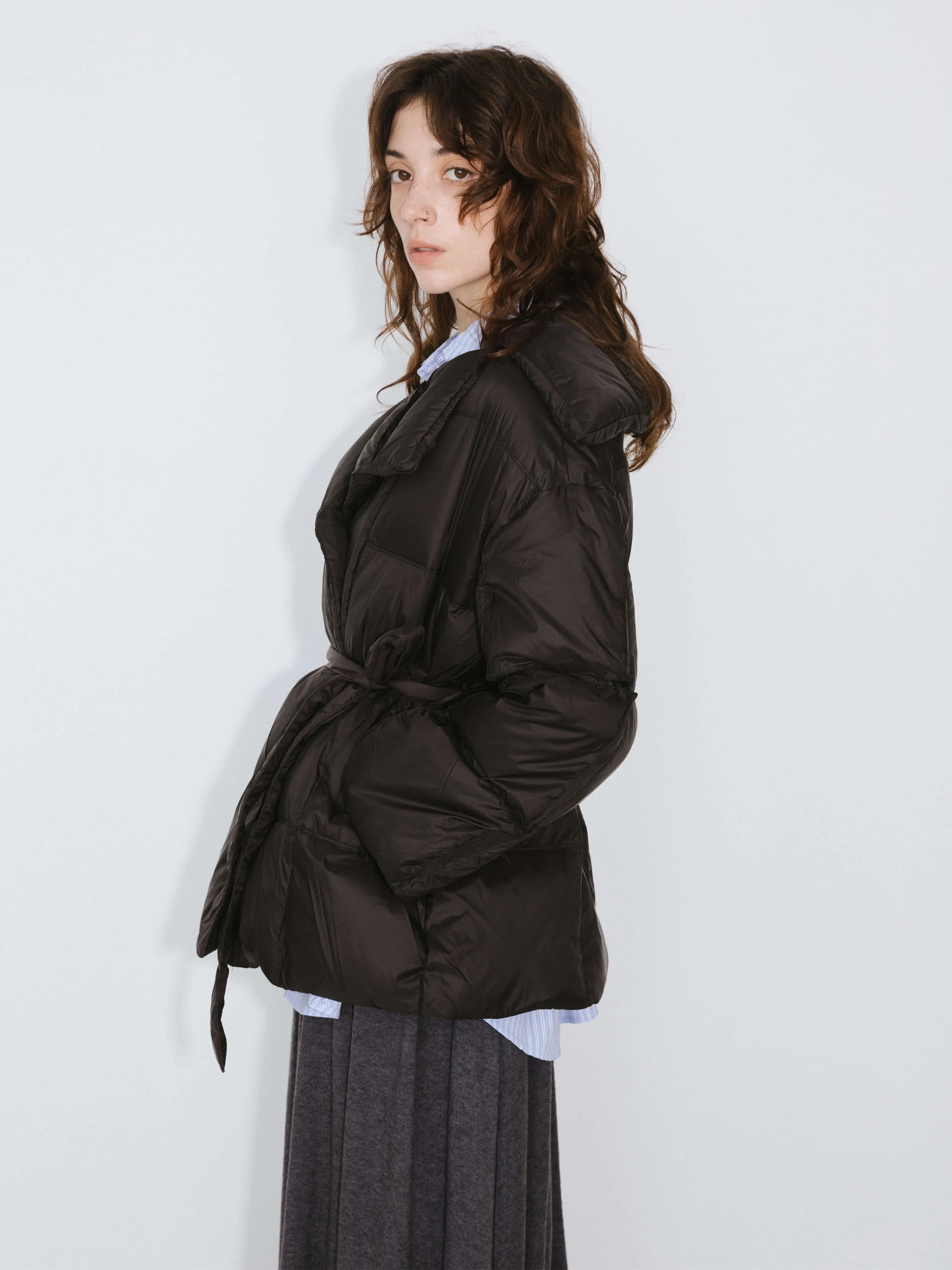 Short Boxy Down Coat