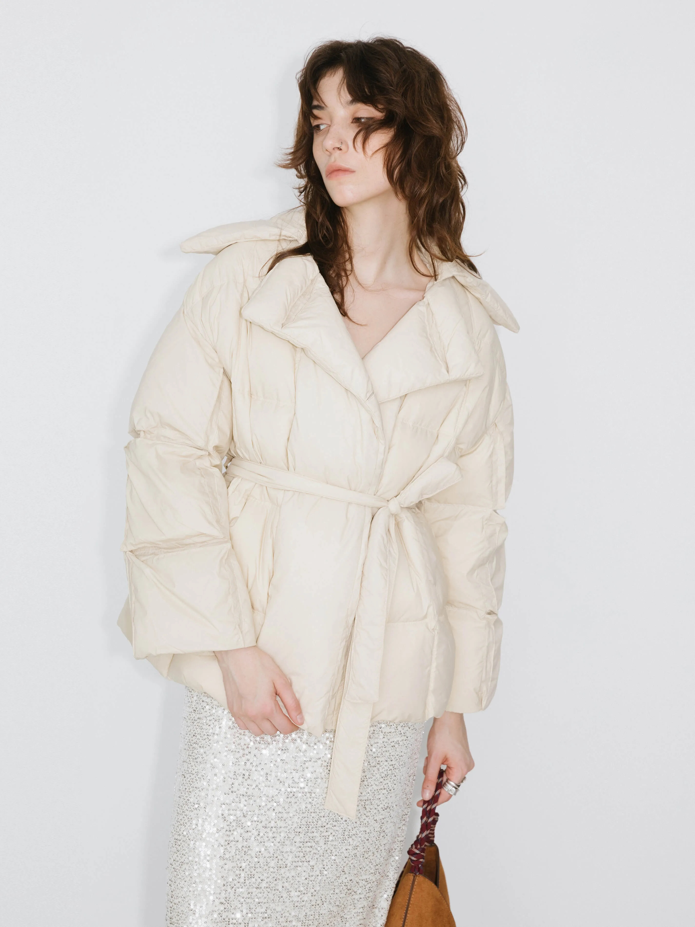 Short Boxy Down Coat