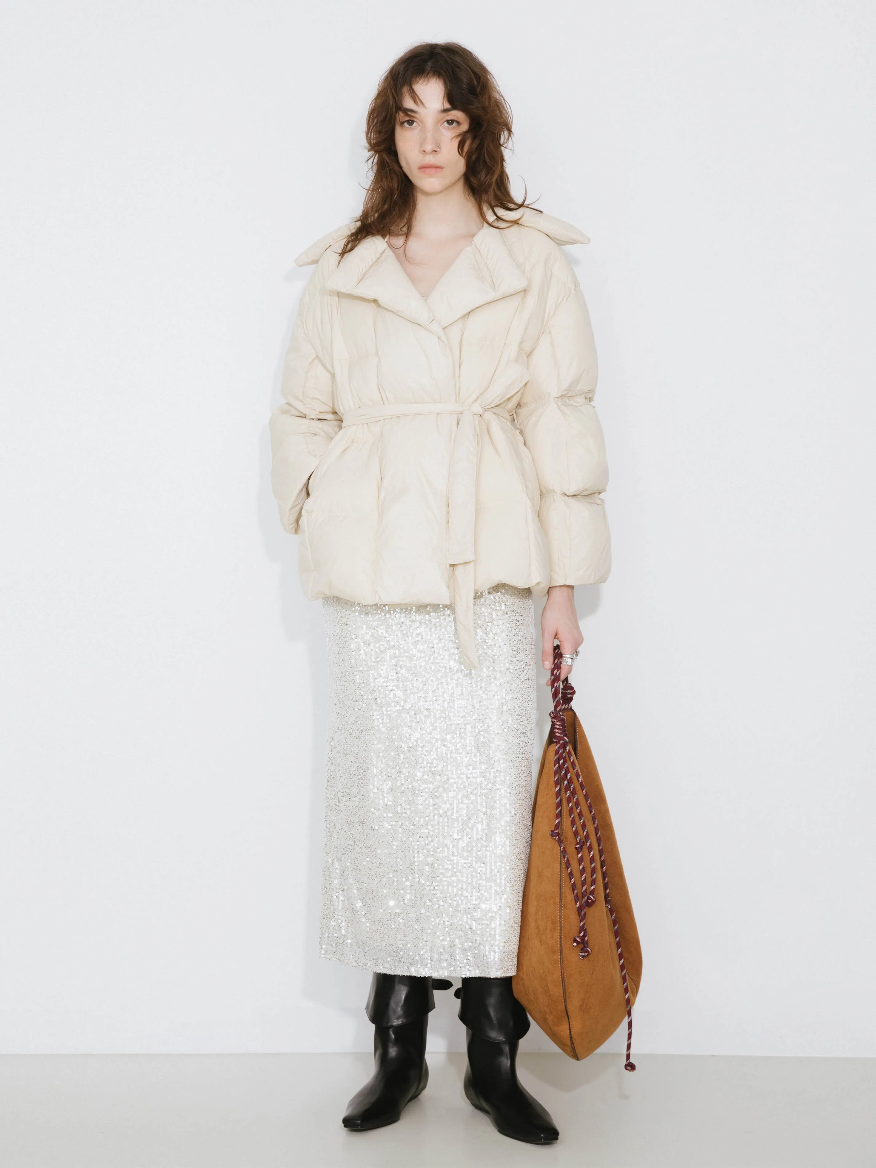 Short Boxy Down Coat