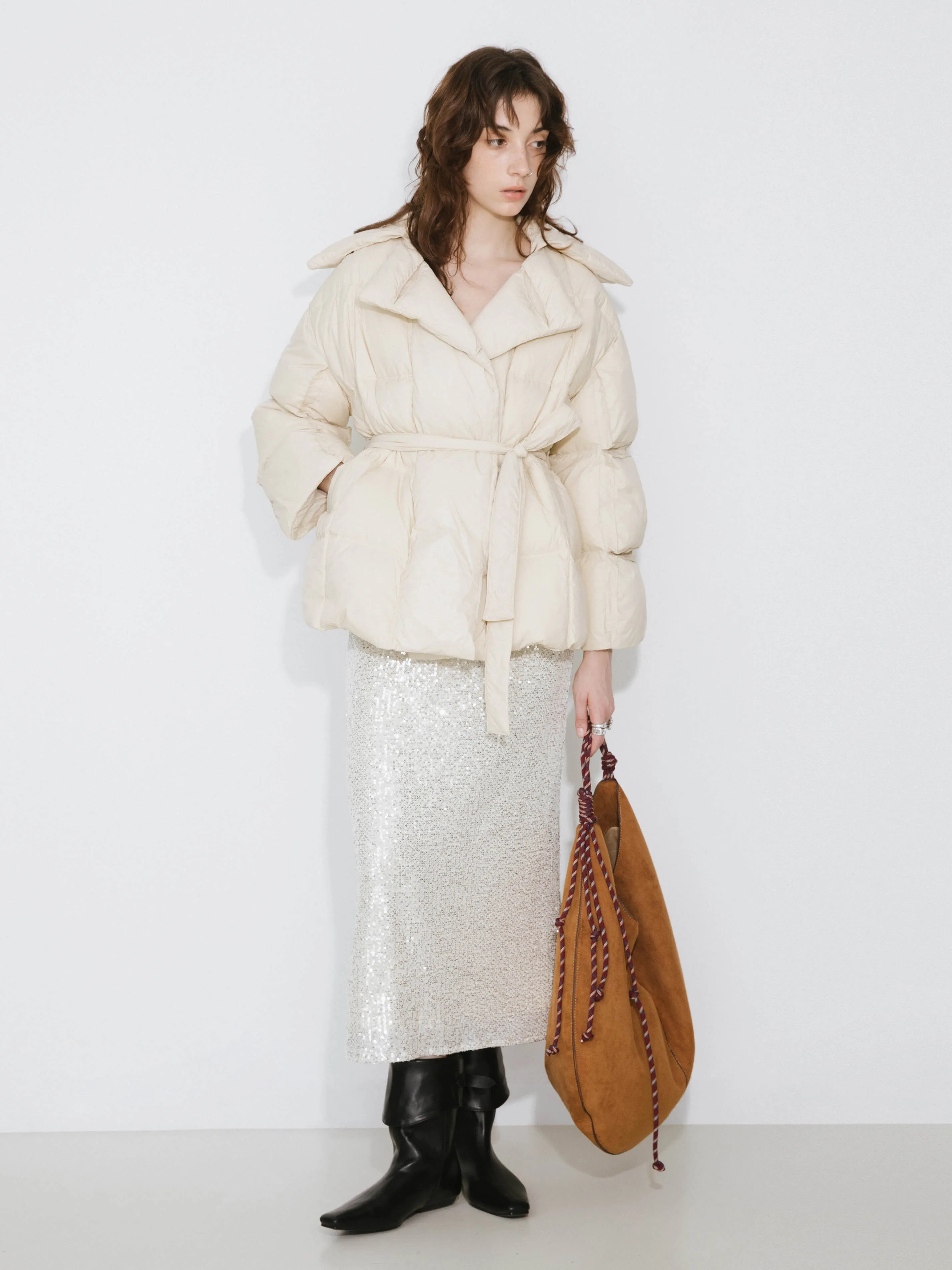 Short Boxy Down Coat