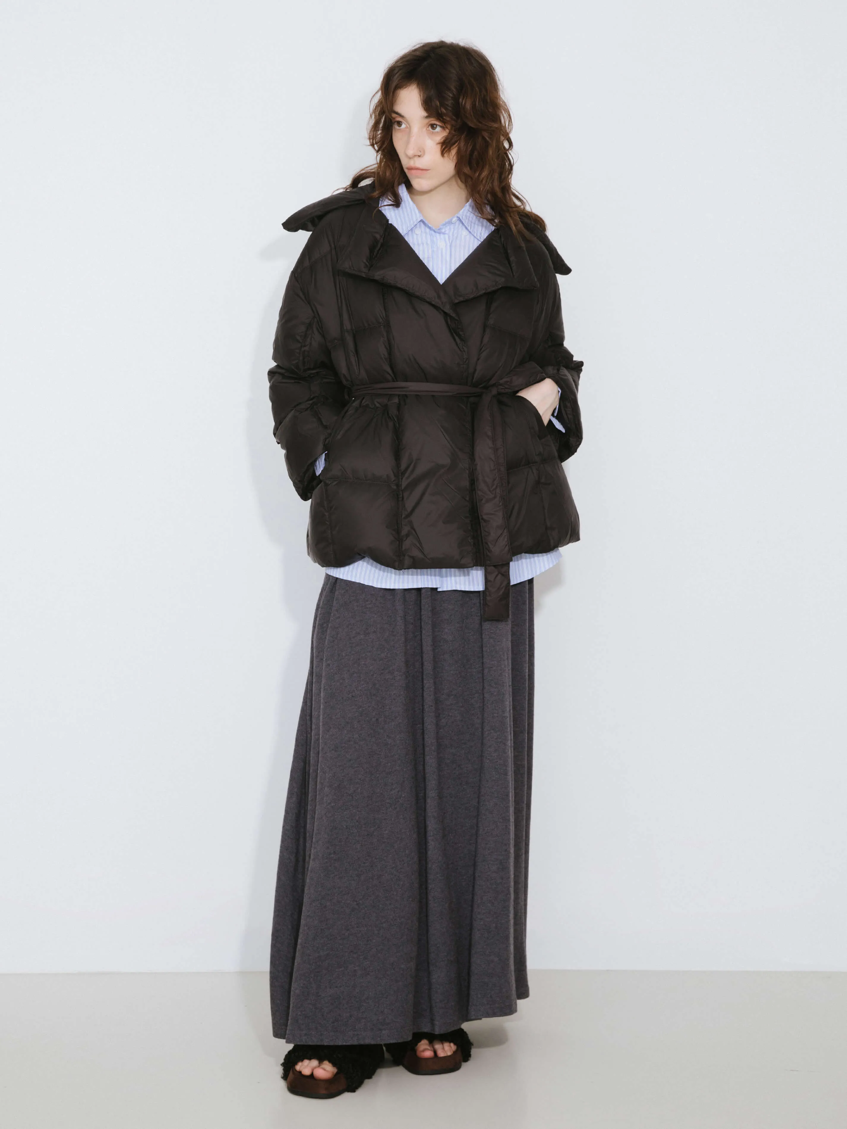 Short Boxy Down Coat